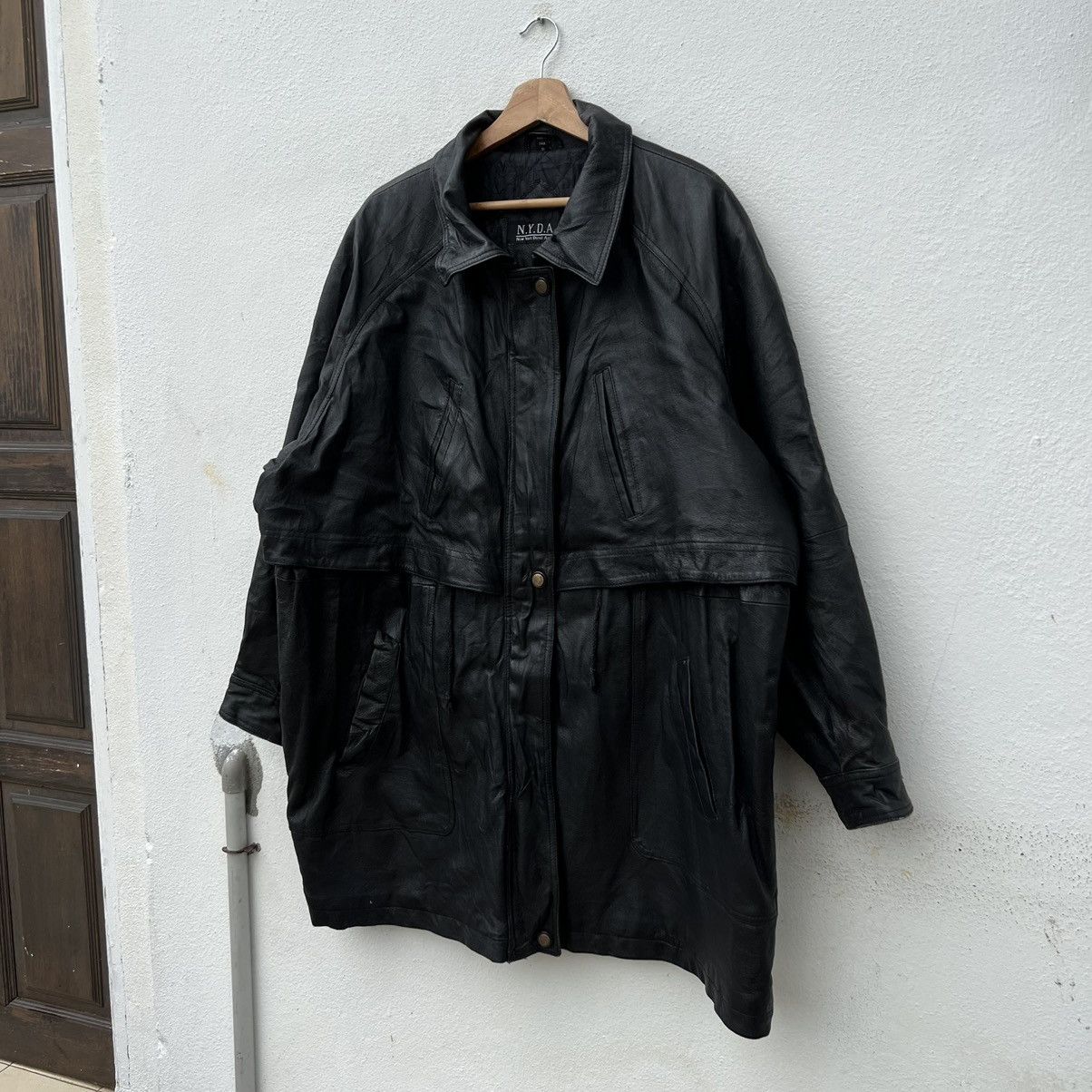 Other MULTI POCKET BIKER LEATHER JACKET NEW YORK DIRECT ACTION Size US XL / EU 56 / 4 - 2 Thumbnail