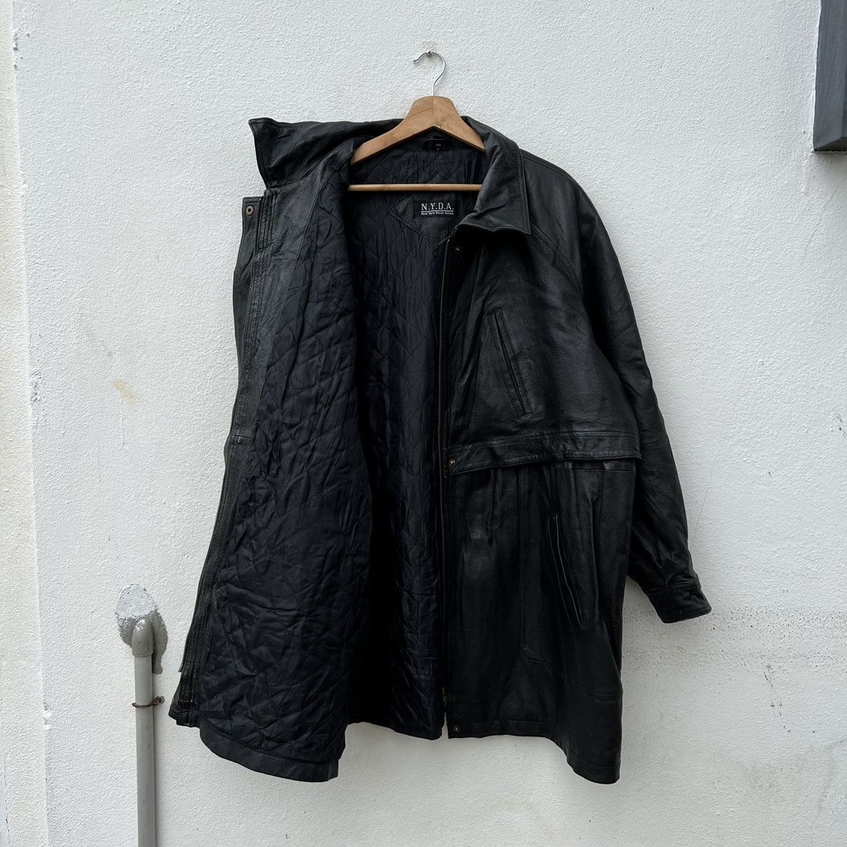 Other MULTI POCKET BIKER LEATHER JACKET NEW YORK DIRECT ACTION Size US XL / EU 56 / 4 - 11 Thumbnail
