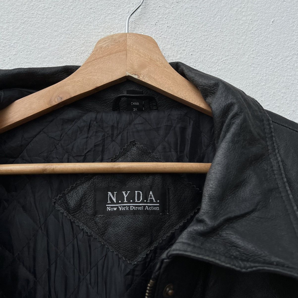 Other MULTI POCKET BIKER LEATHER JACKET NEW YORK DIRECT ACTION Size US XL / EU 56 / 4 - 13 Thumbnail