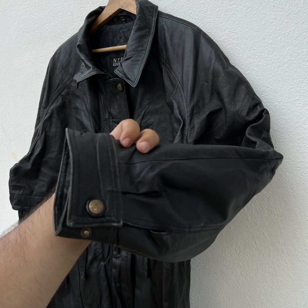 Other MULTI POCKET BIKER LEATHER JACKET NEW YORK DIRECT ACTION Size US XL / EU 56 / 4 - 6 Thumbnail