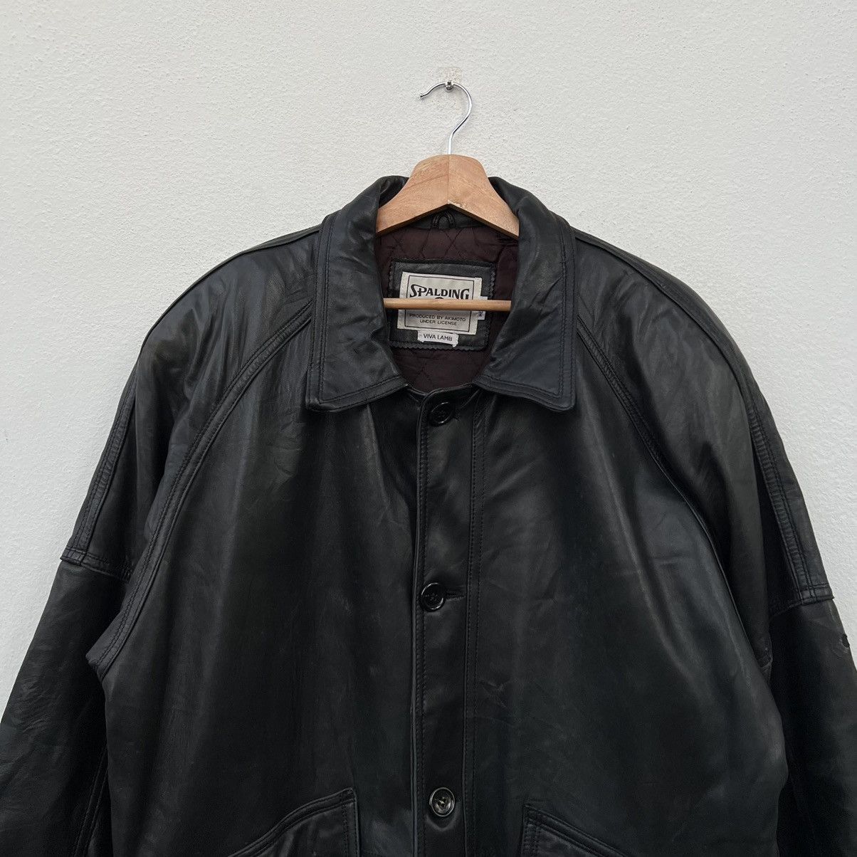 Japanese Brand CARGO POCKET BIKER SOFT LEATHER JACKET SPALDING VIVA LAMB Size US M / EU 48-50 / 2 - 3 Thumbnail