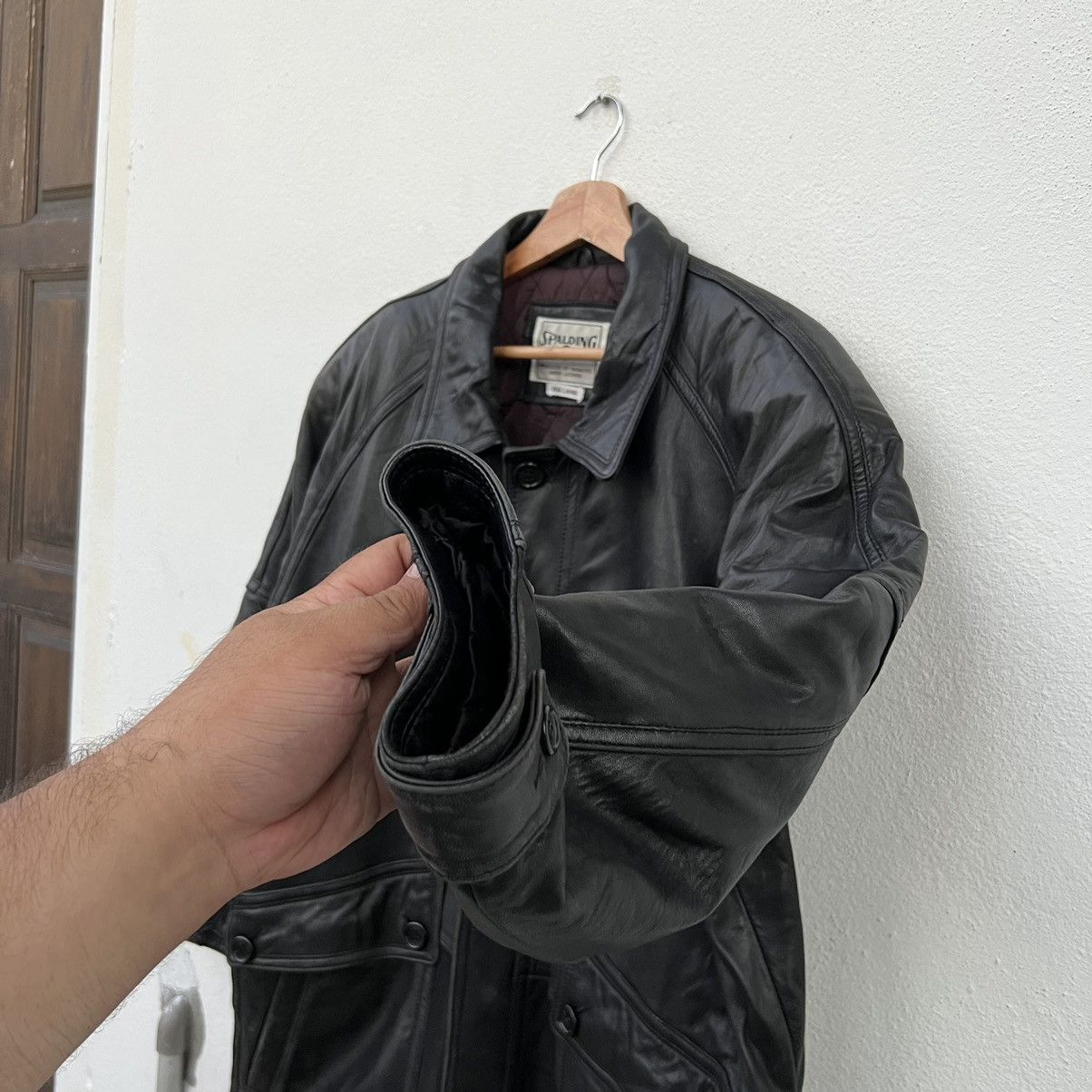 Japanese Brand CARGO POCKET BIKER SOFT LEATHER JACKET SPALDING VIVA LAMB Size US M / EU 48-50 / 2 - 5 Thumbnail