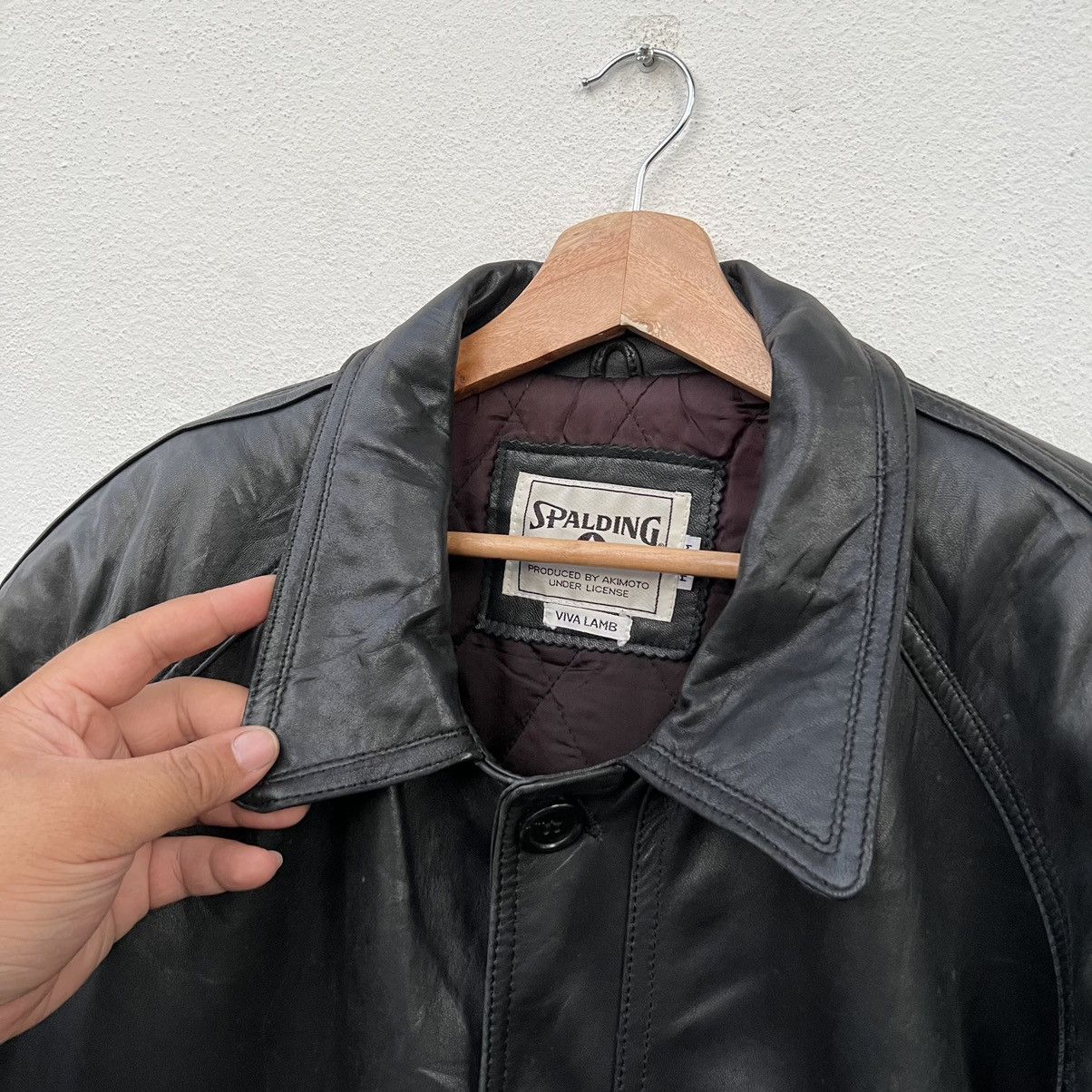 Japanese Brand CARGO POCKET BIKER SOFT LEATHER JACKET SPALDING VIVA LAMB Size US M / EU 48-50 / 2 - 6 Thumbnail