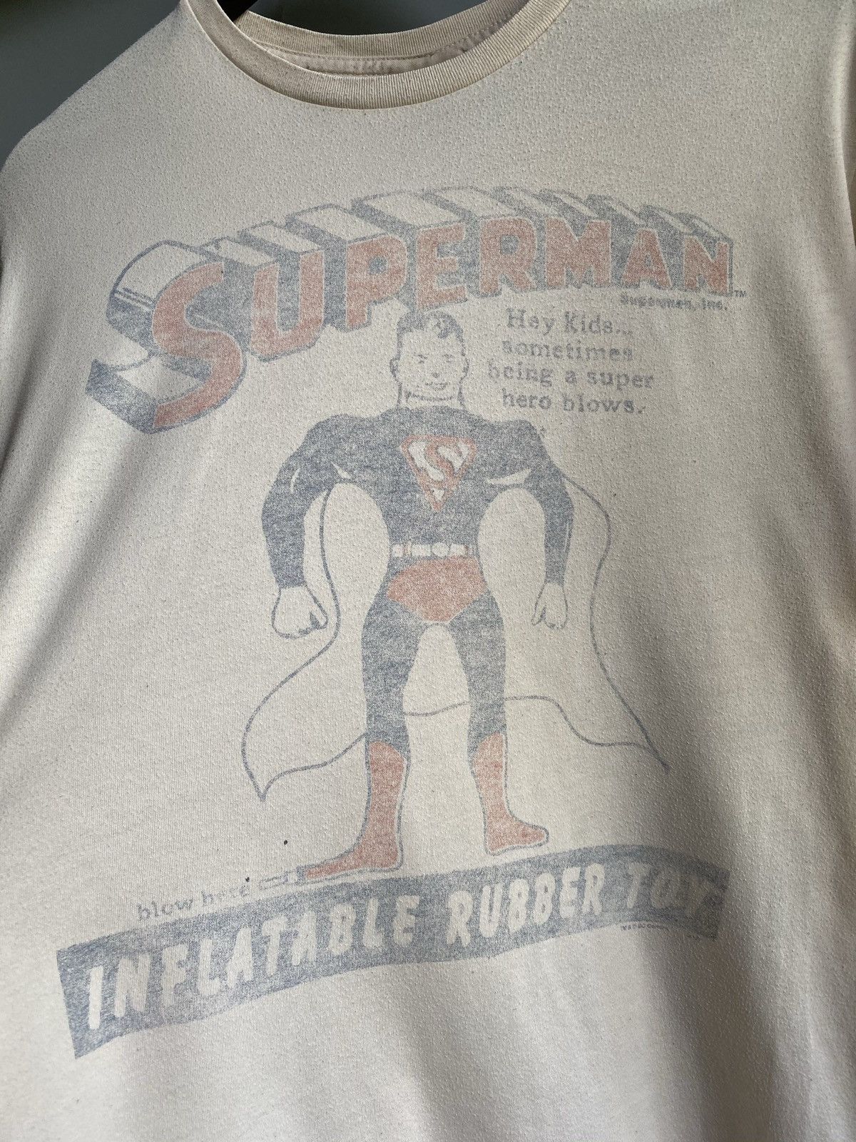 Vintage Superman “Blow Hero” DC Comics T Shirt Size US M / EU 48-50 / 2 - 5 Thumbnail