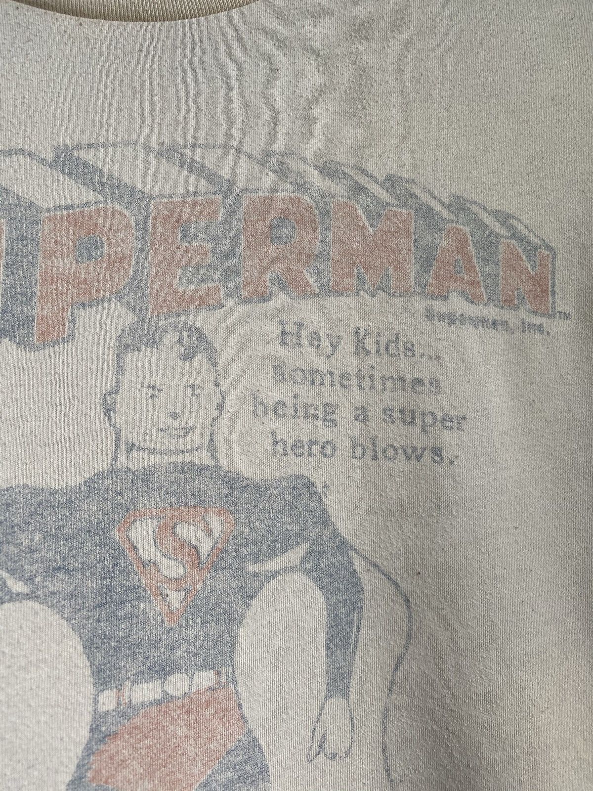 Vintage Superman “Blow Hero” DC Comics T Shirt Size US M / EU 48-50 / 2 - 6 Thumbnail