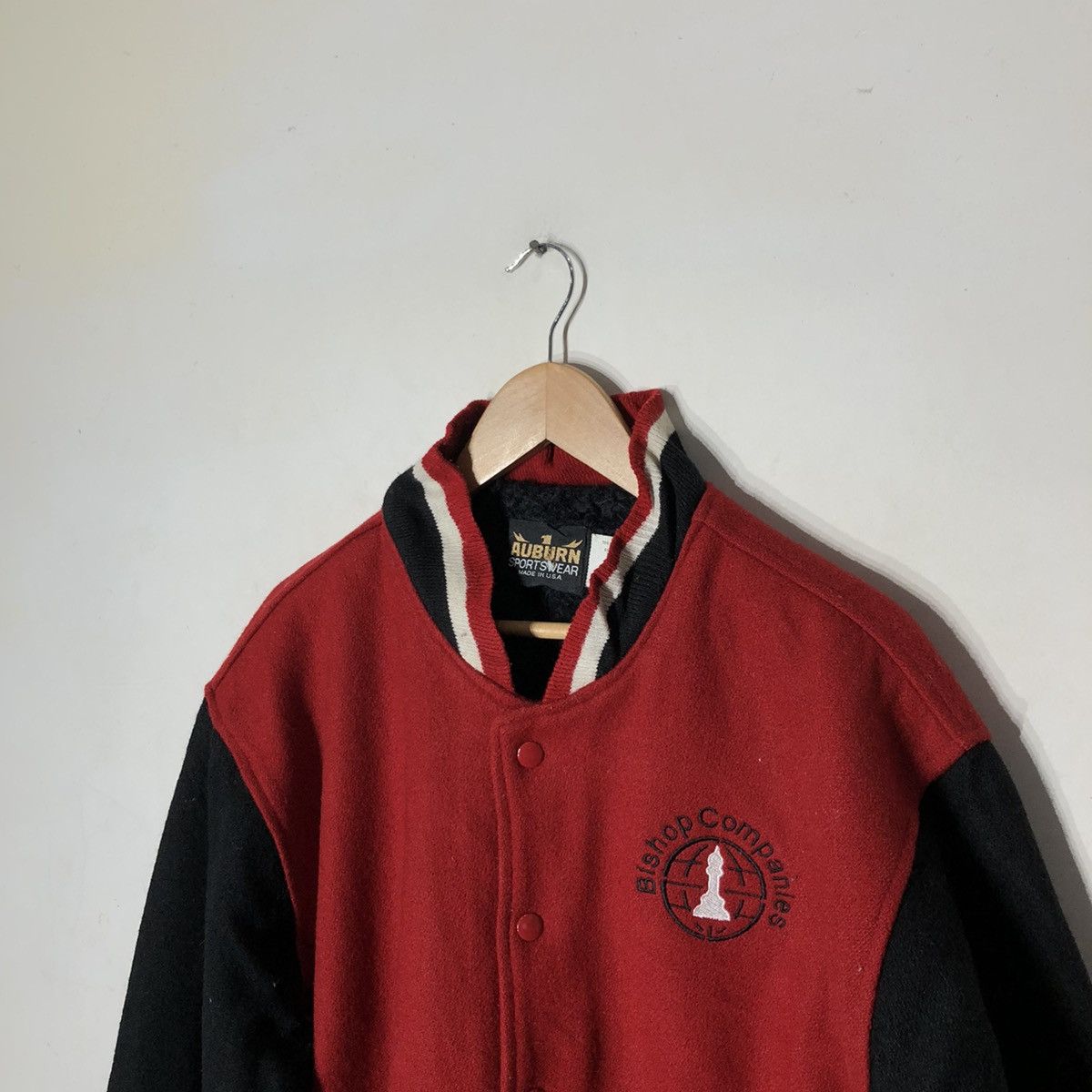 Vintage Bishop CompaniesAuburn Sportwear Made in USA Varsity Jacket Size US XL / EU 56 / 4 - 4 Thumbnail