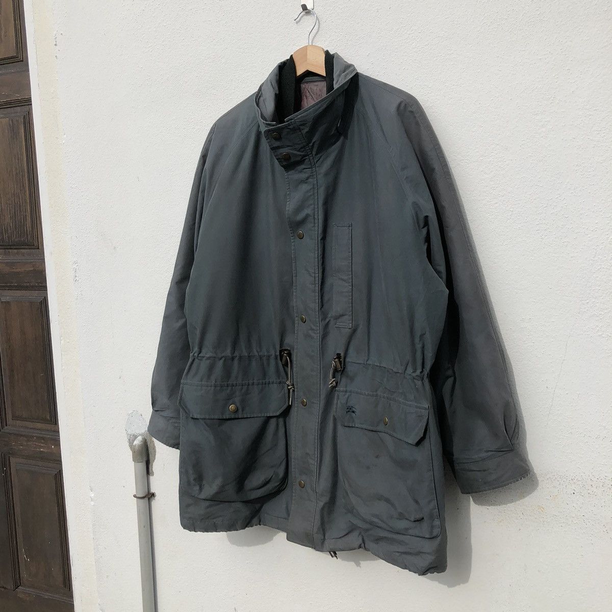 Burberry BURBERRY BIG LOGO LONG JACKET Size US L / EU 52-54 / 3 - 3 Thumbnail