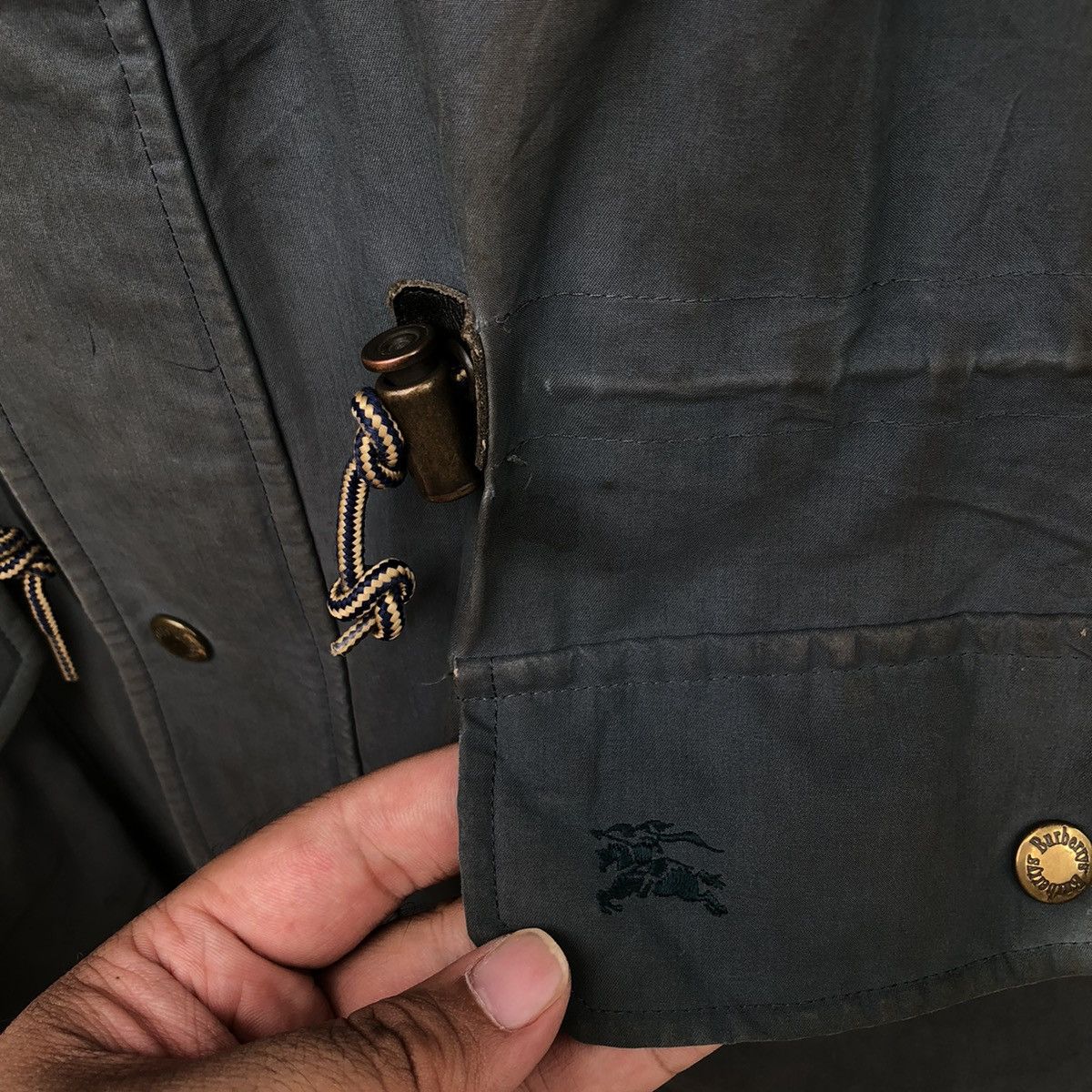 Burberry BURBERRY BIG LOGO LONG JACKET Size US L / EU 52-54 / 3 - 6 Thumbnail