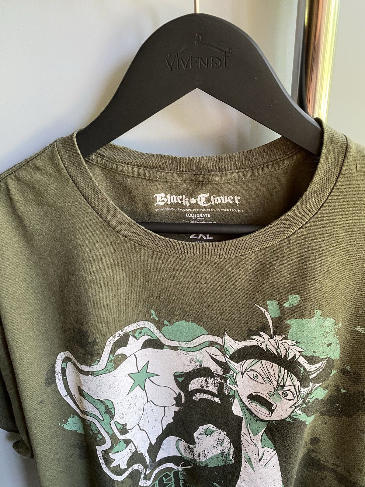 Anime Black Clover Japanese Magna Anima Asta T Shirt Size US XXL / EU 58 / 5 - 9 Thumbnail