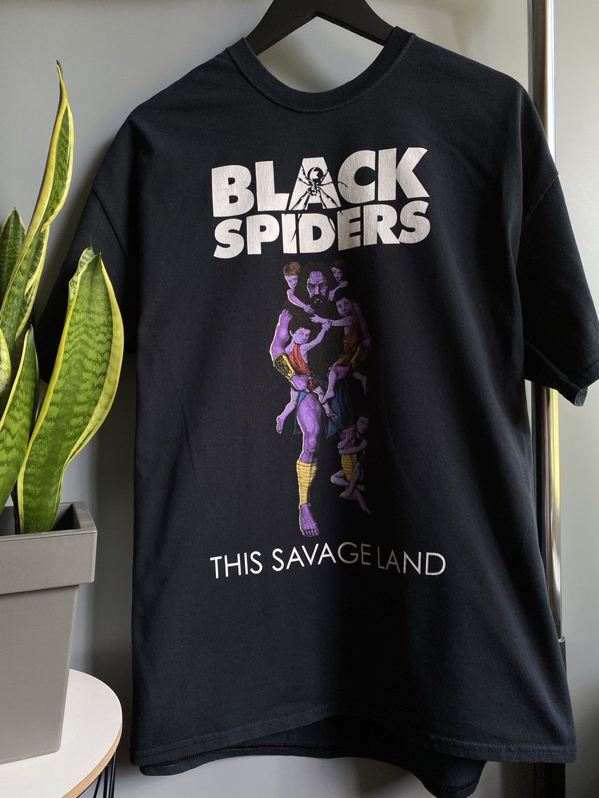 Band Tees Black Spiders “This Savage Land” Promo Album T Shirt Size US XL / EU 56 / 4 - 5 Thumbnail