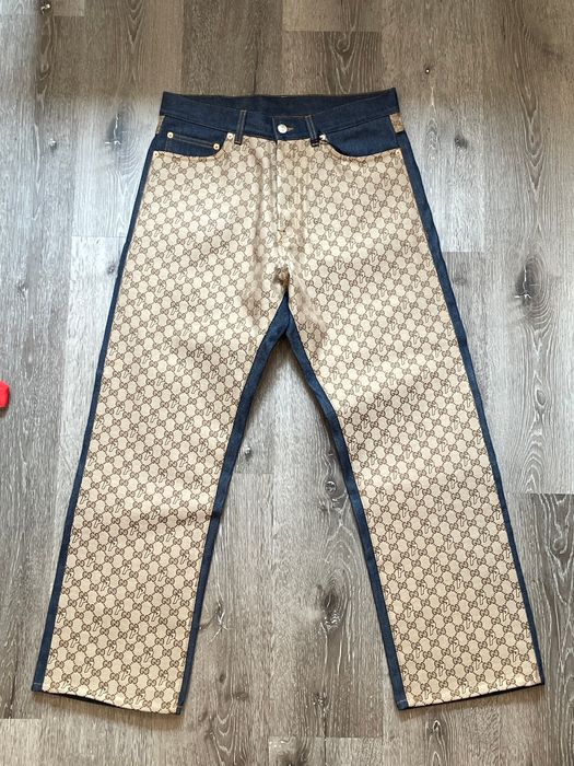 Gucci Gucci x Palace Monogramed Jeans | Grailed