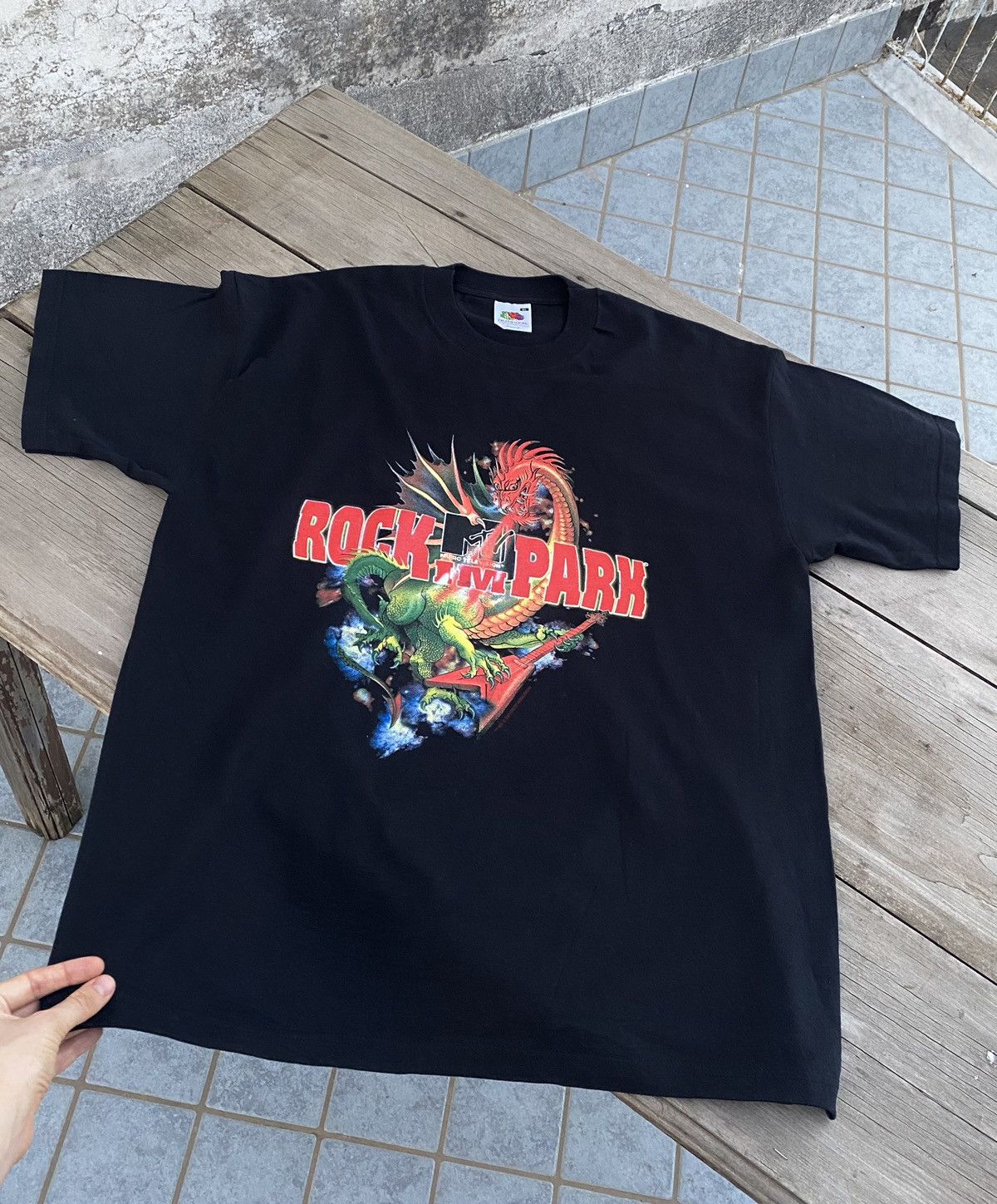 Band Tees × Mtv Rock In Park 2003 Festival Full Print Metallica Linkin Park Size US XL / EU 56 / 4 - 1 Thumbnail