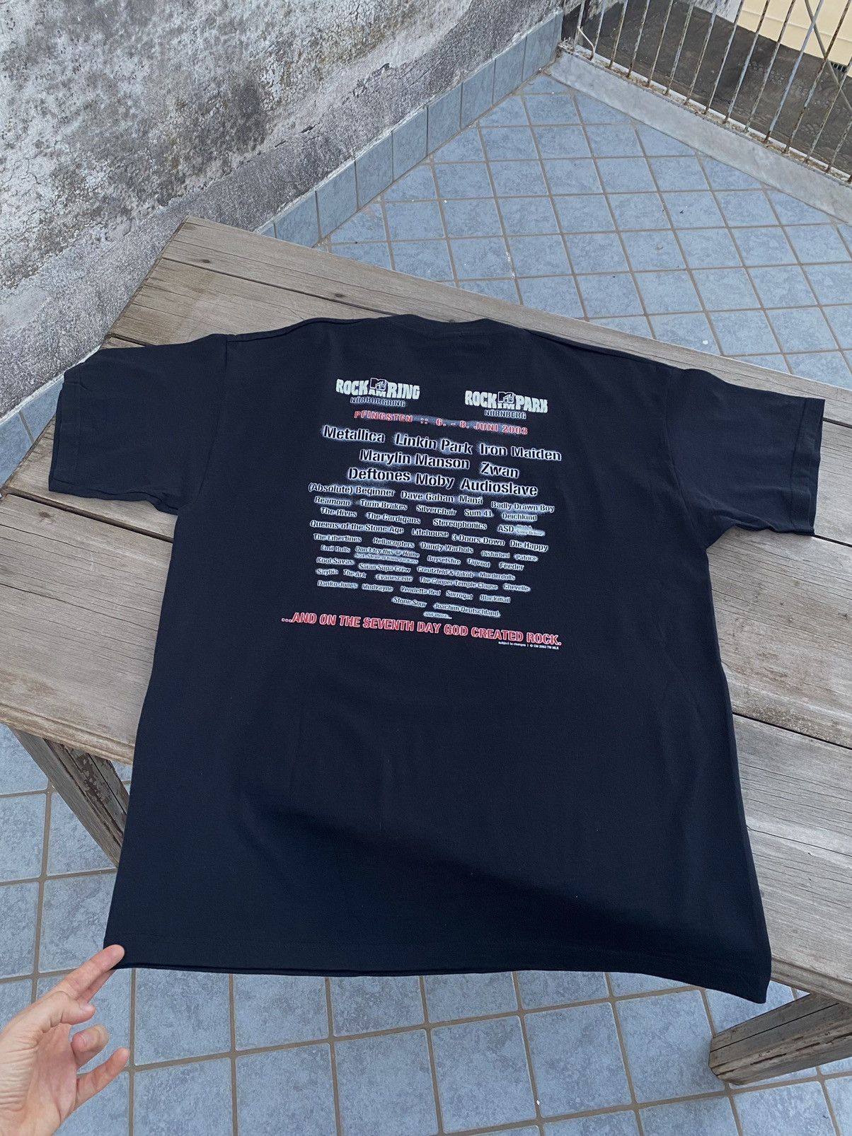 Band Tees × Mtv Rock In Park 2003 Festival Full Print Metallica Linkin Park Size US XL / EU 56 / 4 - 2 Thumbnail