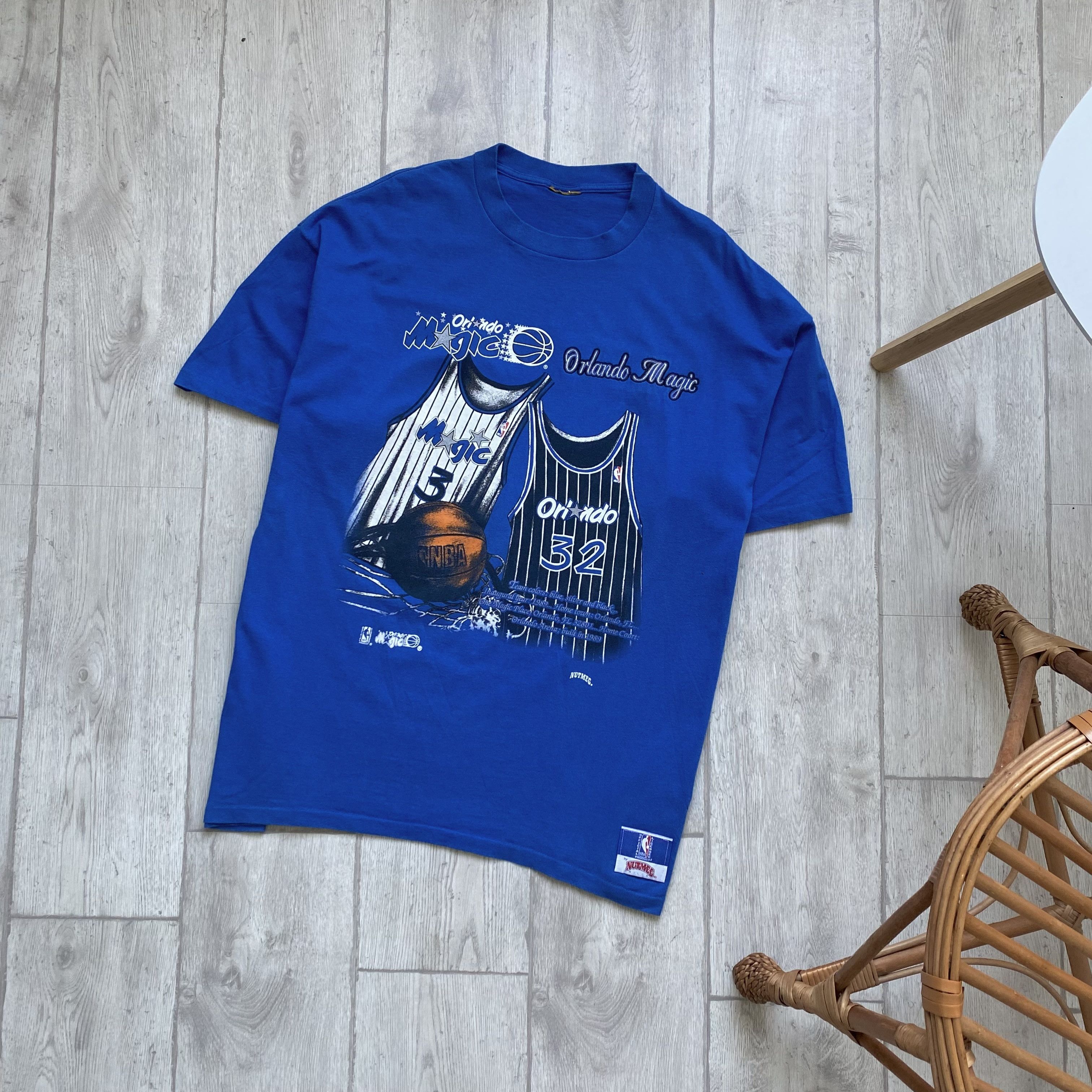 NBA 90s Vintage Orlando Magic NBA Nutmeg Tee Made in Usa Size US XL / EU 56 / 4 - 1 Thumbnail