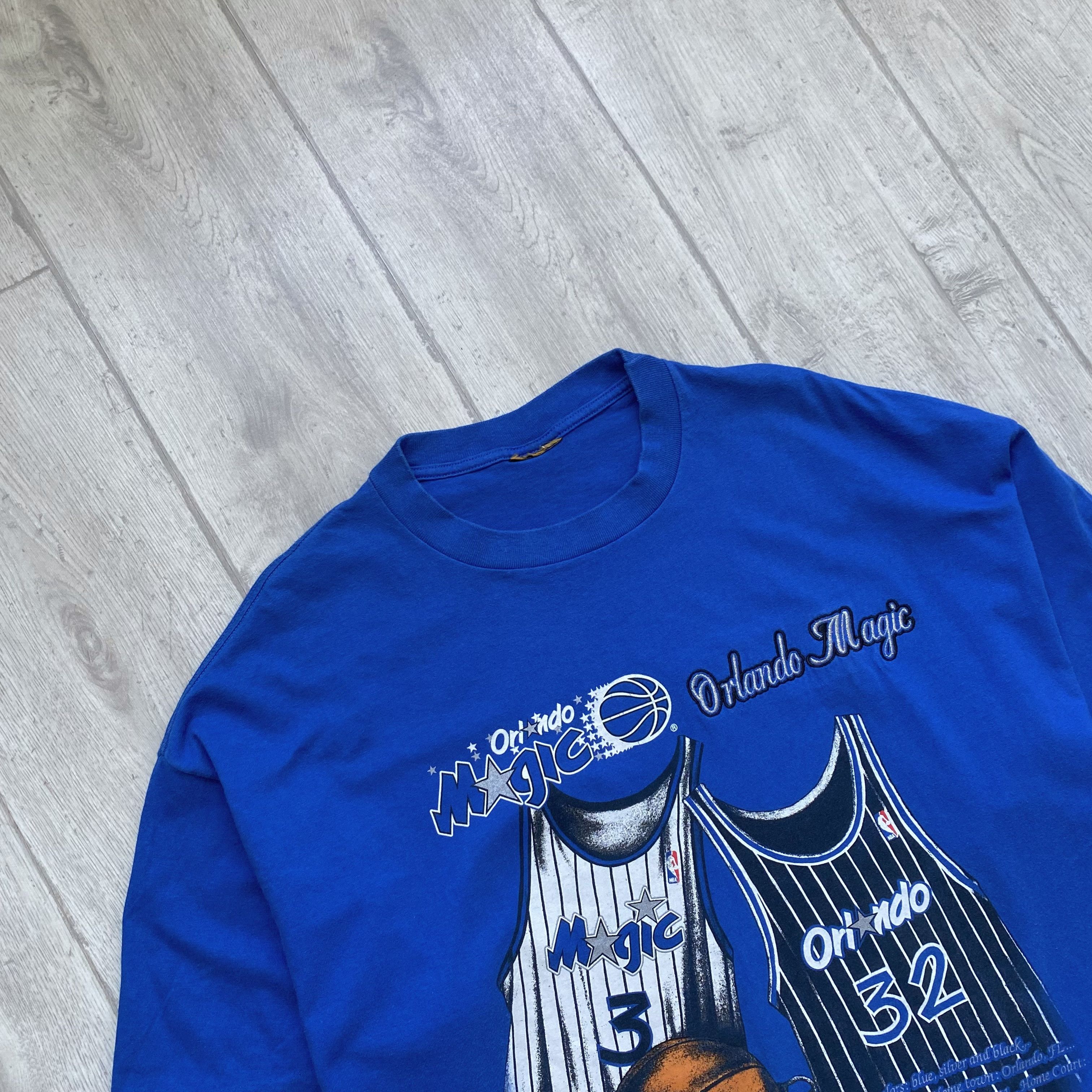 NBA 90s Vintage Orlando Magic NBA Nutmeg Tee Made in Usa Size US XL / EU 56 / 4 - 3 Thumbnail