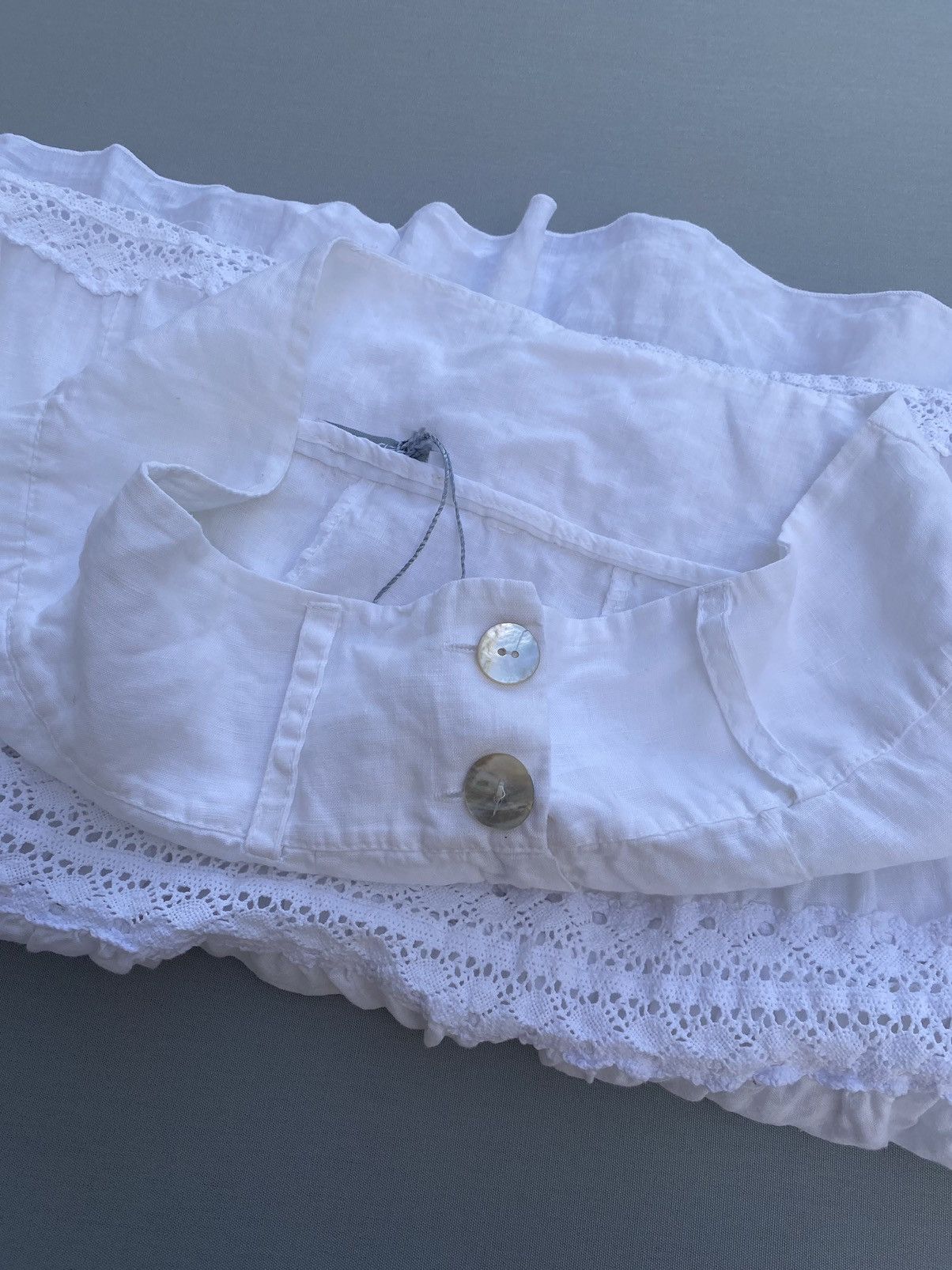 Vintage Vintage Linen Gypsy Maxi Skirt Size 27" / US 4 / IT 40 - 7 Thumbnail