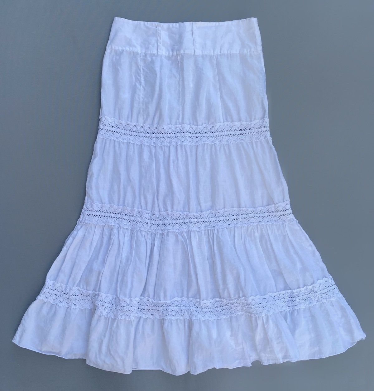 Vintage Vintage Linen Gypsy Maxi Skirt Size 27" / US 4 / IT 40 - 4 Thumbnail