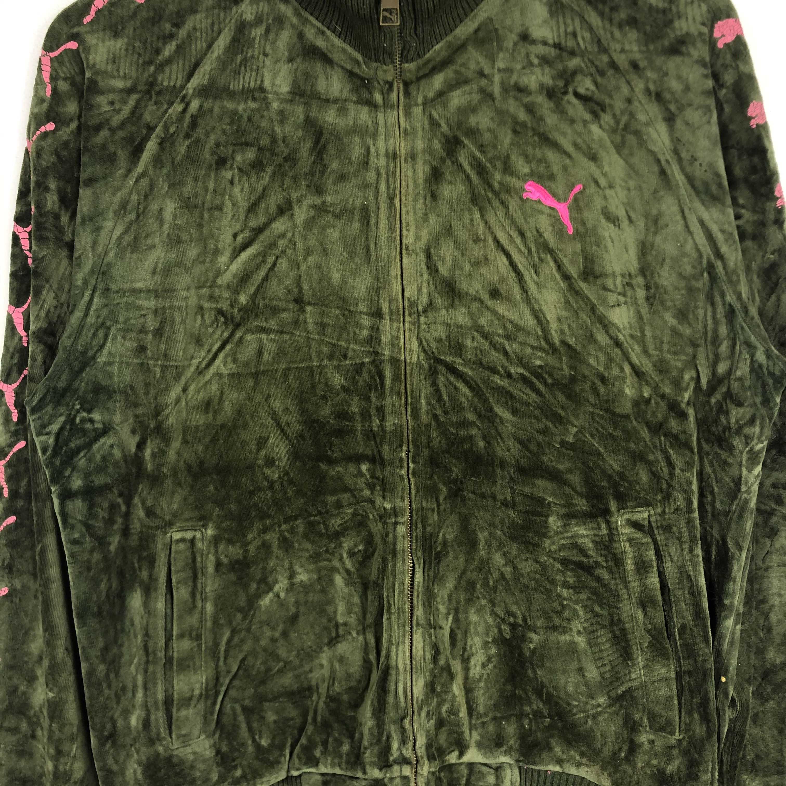 Puma × Velour Puma velour zip up sweater BEAUTIFUL Size US M / EU 48-50 / 2 - 3 Thumbnail