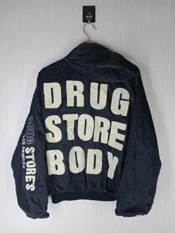 Japanese Brand Vintage Drug Store's Los Angeles Big Logo Reversible Bomber Size US L / EU 52-54 / 3 - 9 Thumbnail