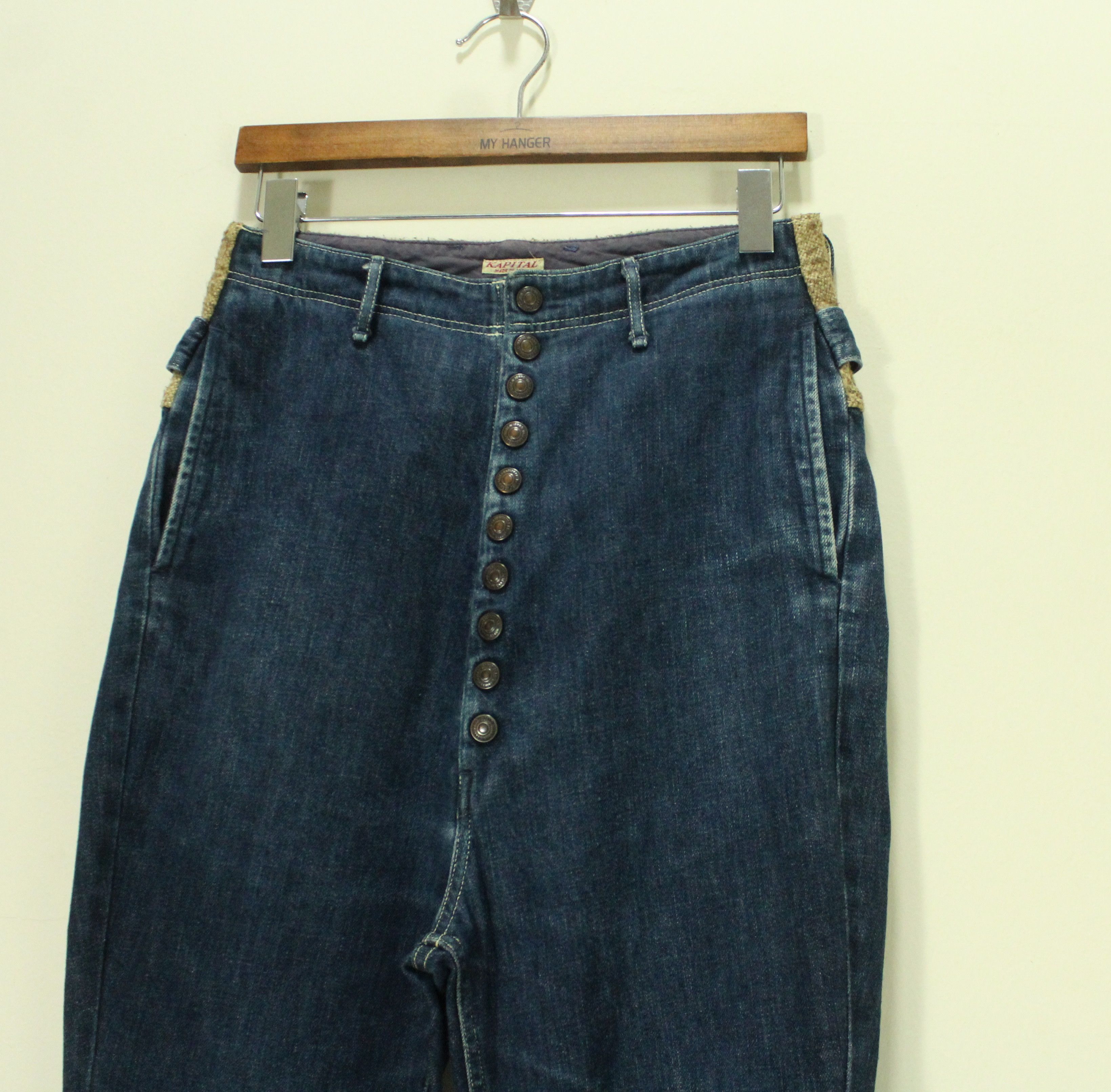 Kapital KAPITAL Denim Clown Pants Drop Crotch Size US 27 - 4 Thumbnail