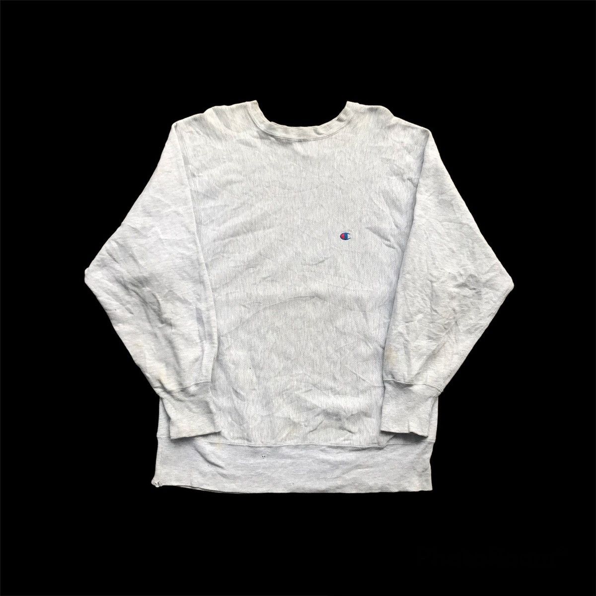 image of 90's Champion Reverse Weave Distressed Sweatshirts in Grey, Men's (Size XL)