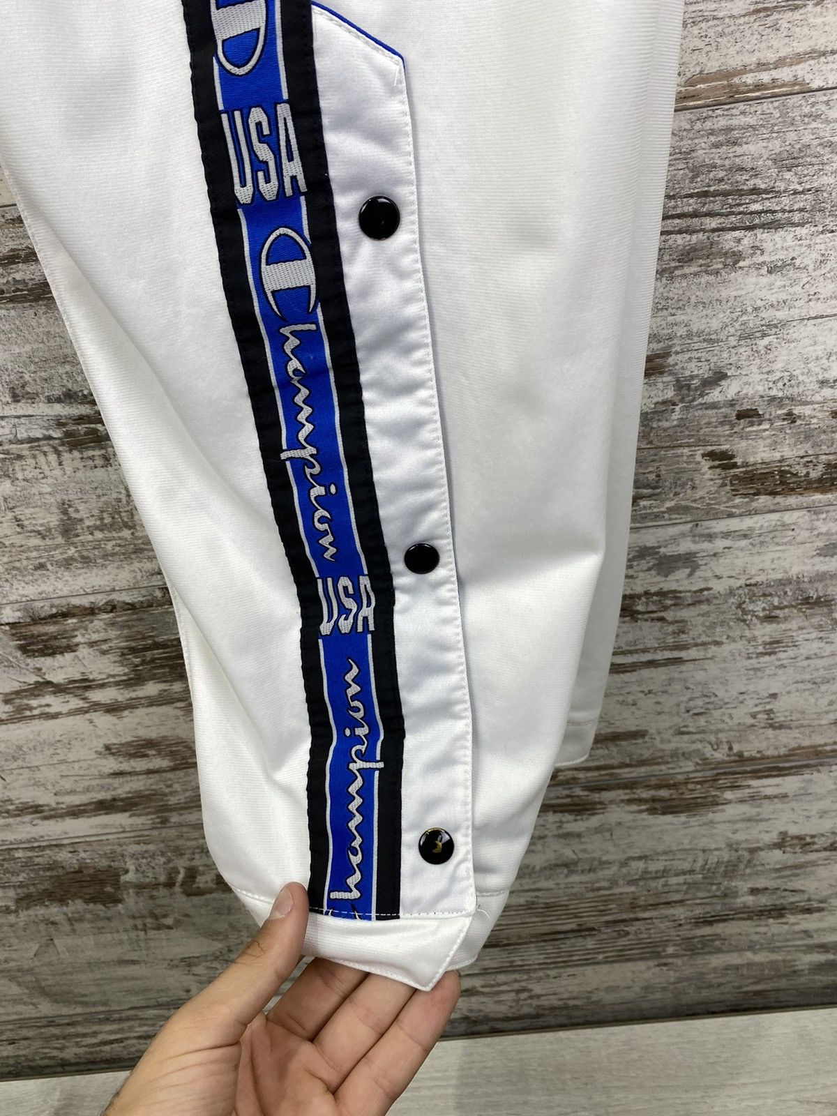 Champion × Vintage Mens Vintage Champion USA striped Sweatpants y2k rare pants Size US 34 / EU 50 - 11 Thumbnail