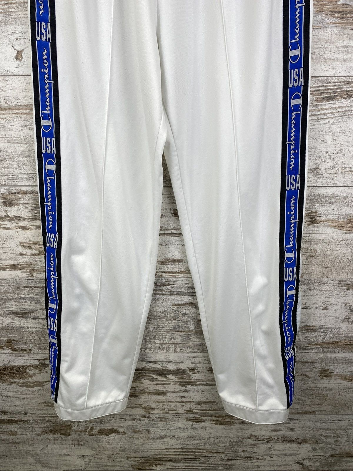 Champion × Vintage Mens Vintage Champion USA striped Sweatpants y2k rare pants Size US 34 / EU 50 - 3 Thumbnail