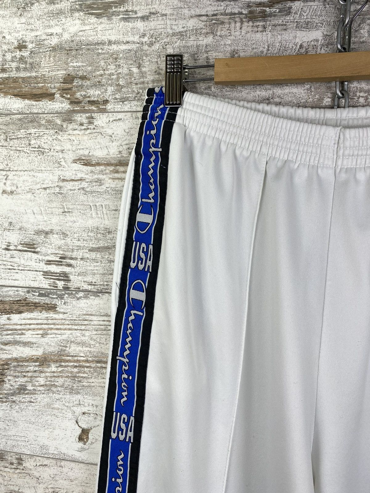 Champion × Vintage Mens Vintage Champion USA striped Sweatpants y2k rare pants Size US 34 / EU 50 - 5 Thumbnail