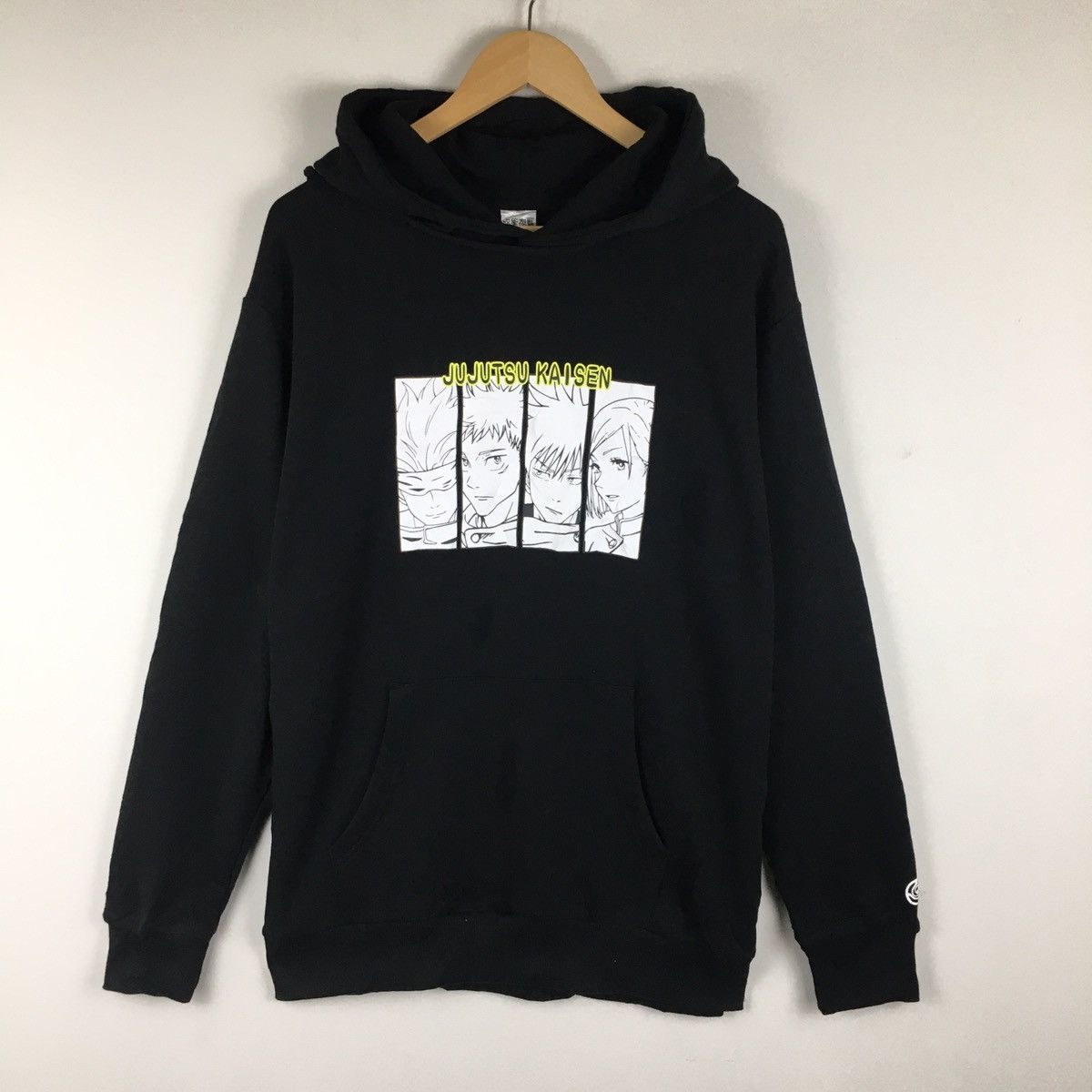 image of Anima Steal Jujutsu Kaisen Pullover Hoodie in Black, Men's (Size Large)