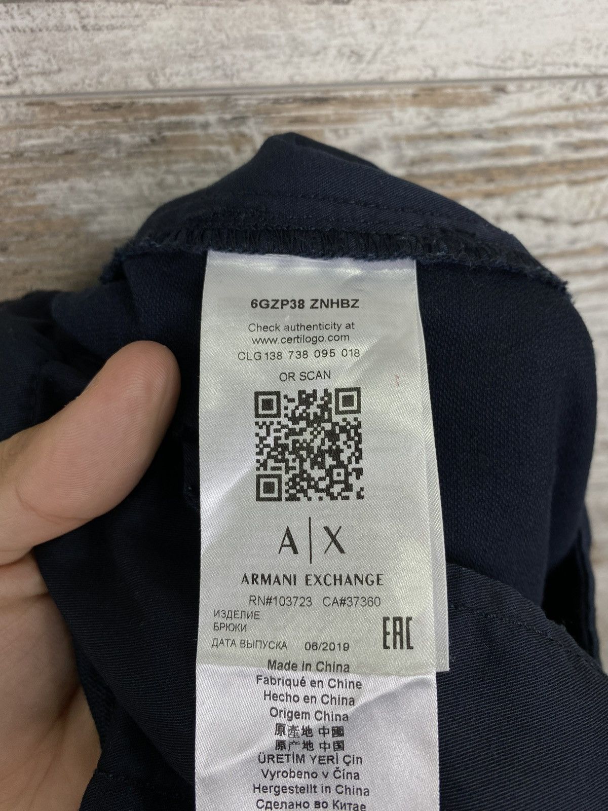 Armani × Armani Exchange Mens Armani Exchange Cargo pants luxury y2k rare Size US 31 - 19 Thumbnail