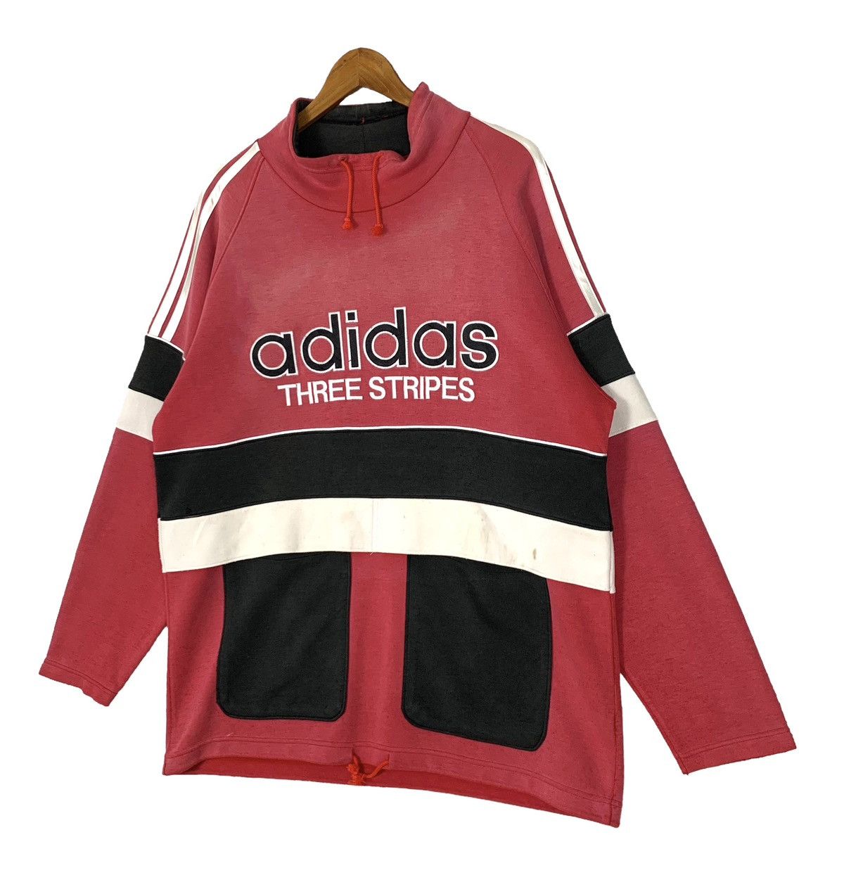 Adidas Vintage 90s Adidas Three Stripes Big Logo Sweatshirt Size L Size US L / EU 52-54 / 3 - 4 Thumbnail