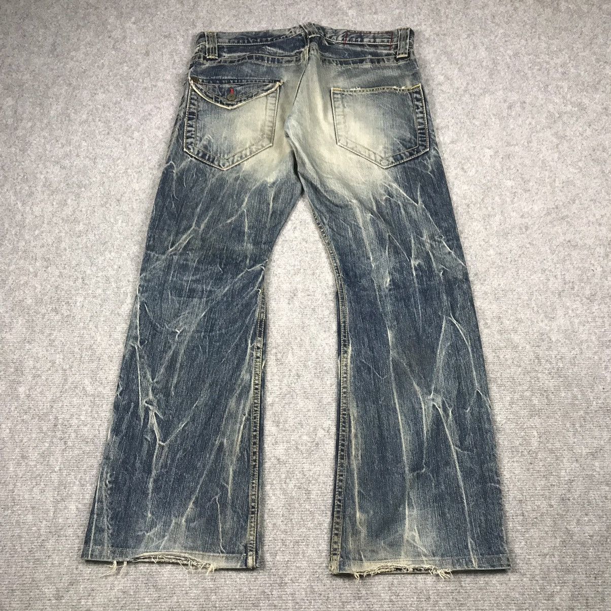 Japanese Brand FLARED DENIM💥BLUE WAY BAGGY DISTRESSED PANTS Size US 30 / EU 46 - 8 Thumbnail