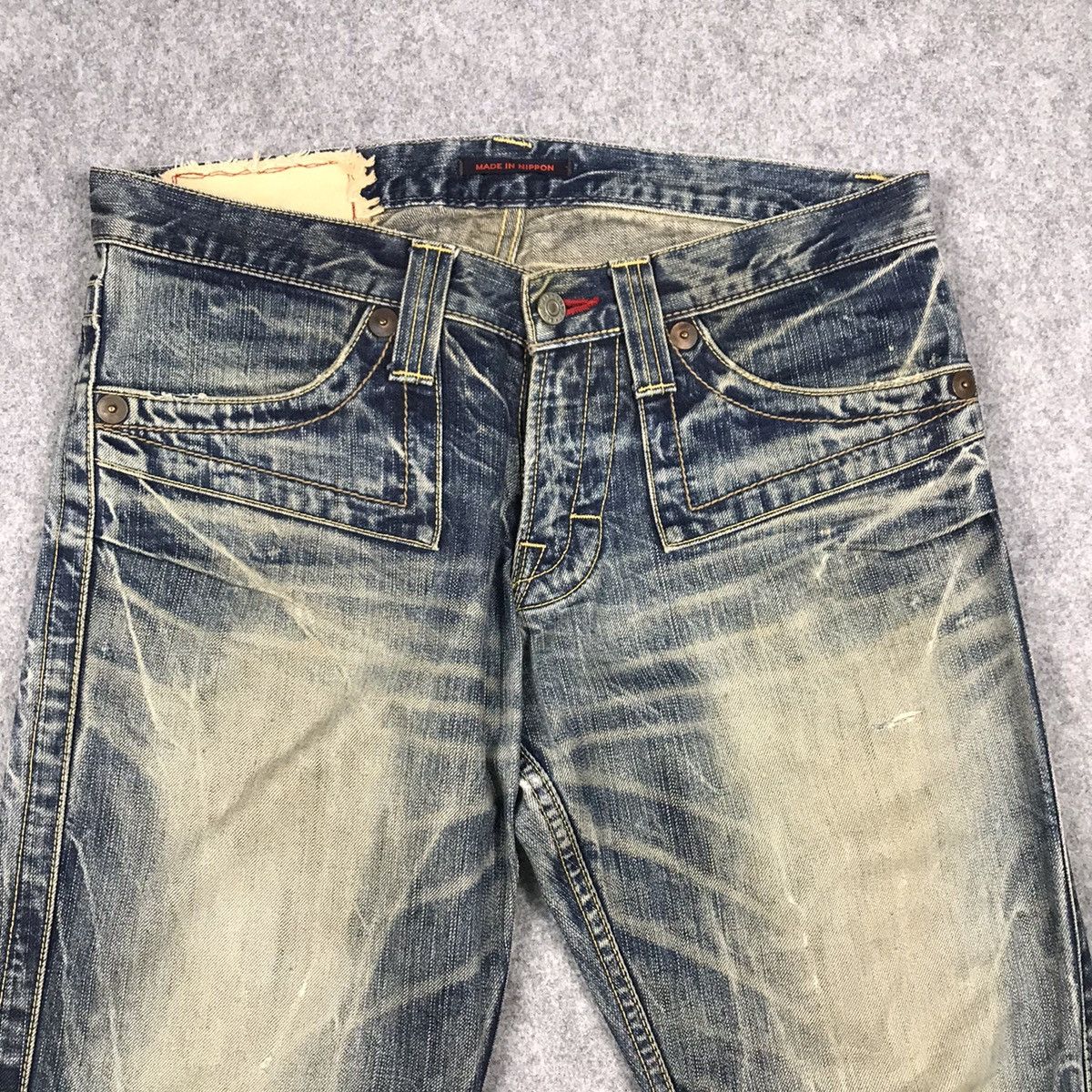 Japanese Brand FLARED DENIM💥BLUE WAY BAGGY DISTRESSED PANTS Size US 30 / EU 46 - 6 Thumbnail