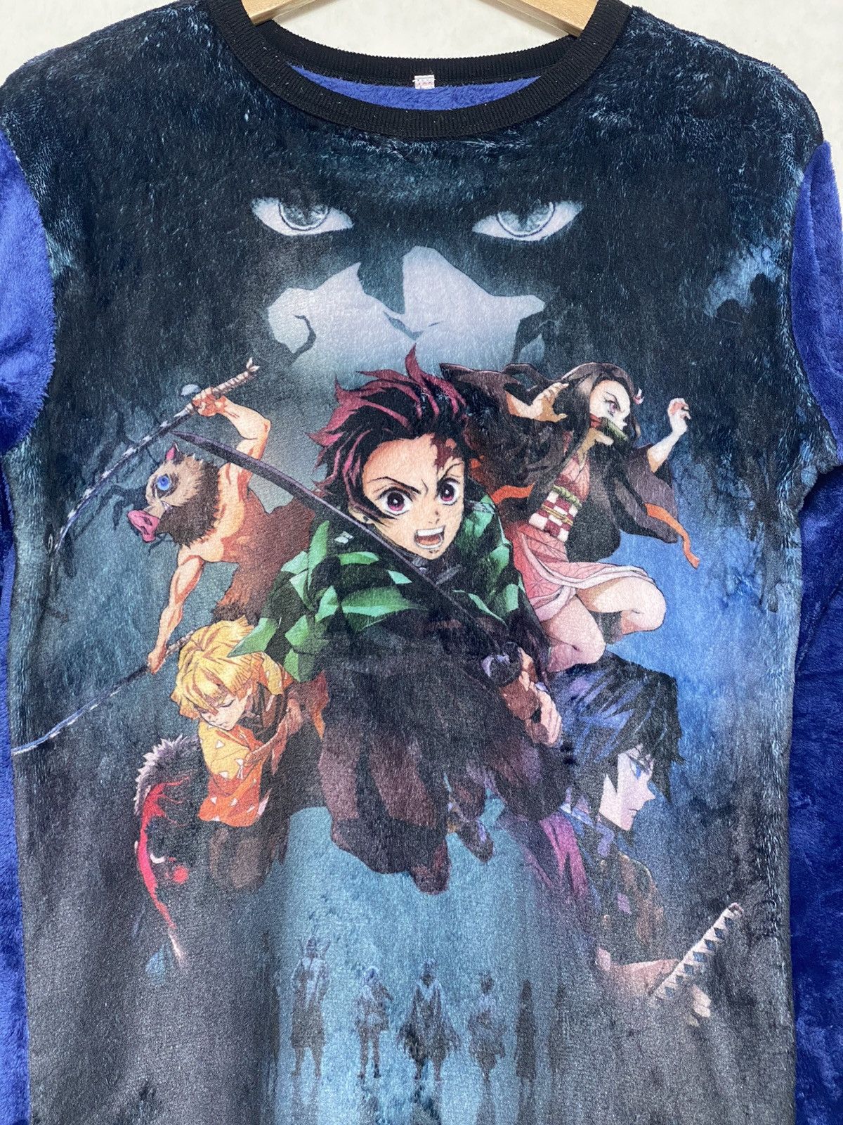 Cartoon Network Vintage Demon Slayer Printed Fleece / Anime Akira Evangelion Size US M / EU 48-50 / 2 - 2 Thumbnail