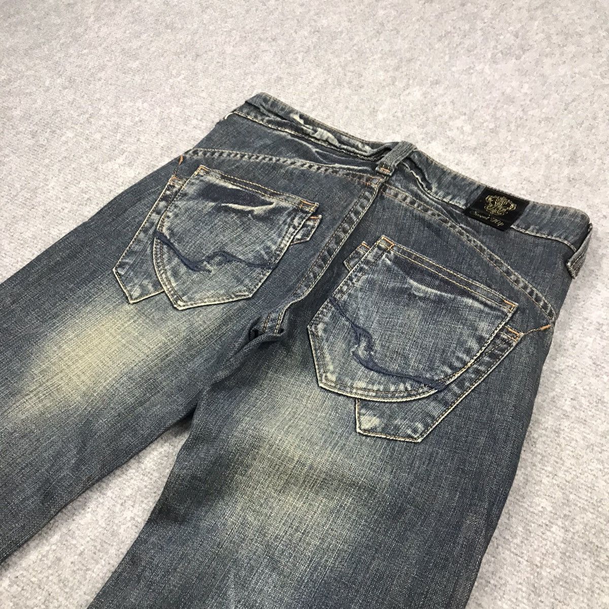 Japanese Brand FLARED DENIM 💀SWEET HIP BOOTCUT DENIM PANTS Size 30" / US 8 / IT 44 - 13 Thumbnail