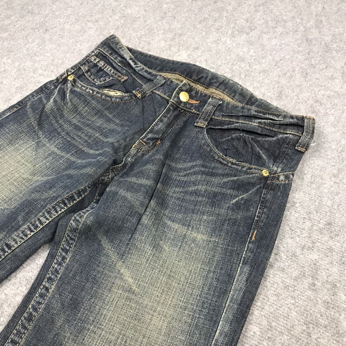 Japanese Brand FLARED DENIM 💀SWEET HIP BOOTCUT DENIM PANTS Size 30" / US 8 / IT 44 - 6 Thumbnail