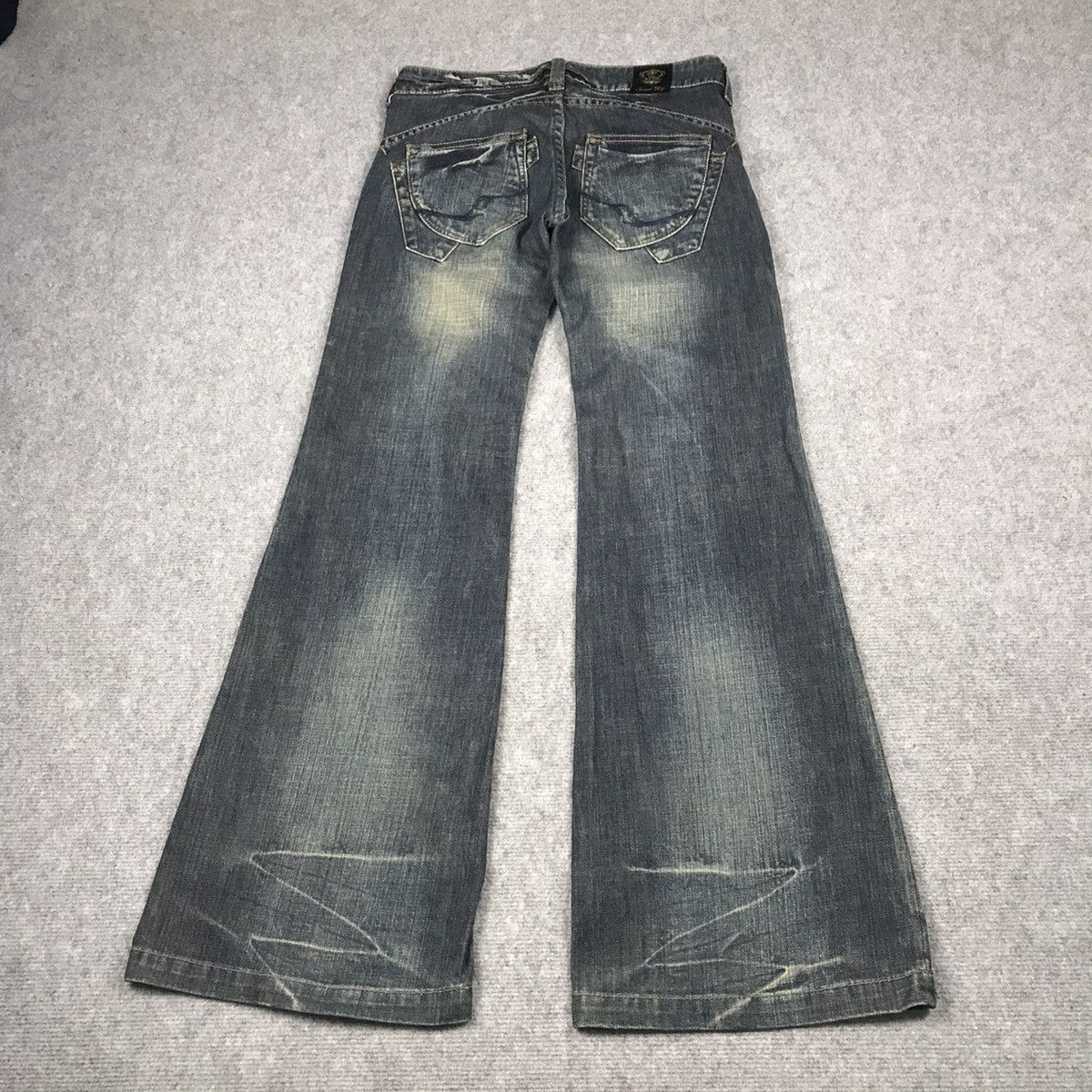 Japanese Brand FLARED DENIM 💀SWEET HIP BOOTCUT DENIM PANTS Size 30" / US 8 / IT 44 - 8 Thumbnail