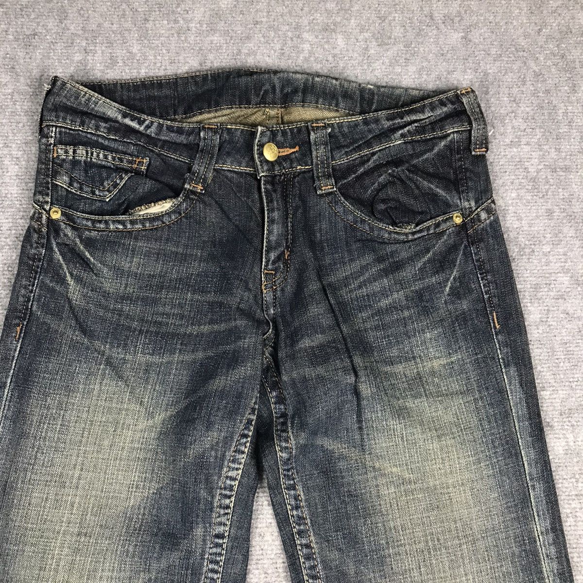 Japanese Brand FLARED DENIM 💀SWEET HIP BOOTCUT DENIM PANTS Size 30" / US 8 / IT 44 - 2 Thumbnail