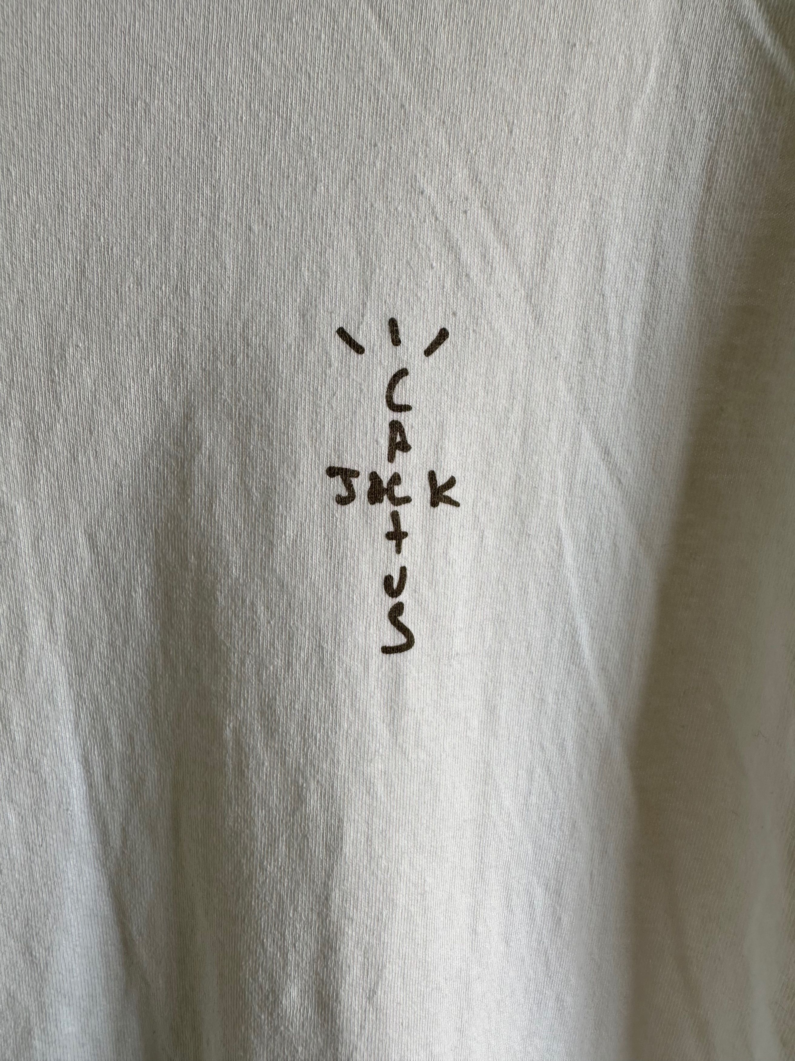 Travis Scott Travis Scott Cactus Jack t shirt white worn Size US M / EU 48-50 / 2 - 2 Thumbnail