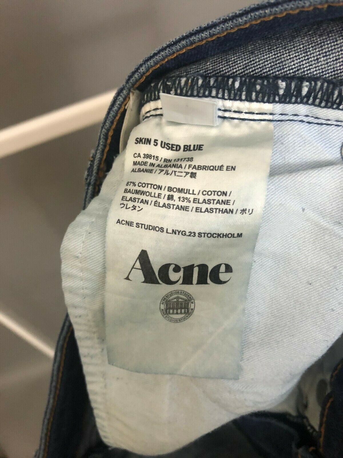 Acne Studios Acne Studios Jeans Skin 5 Used Blue Pants W24 L32 Size US 26 / EU 42 - 8 Thumbnail