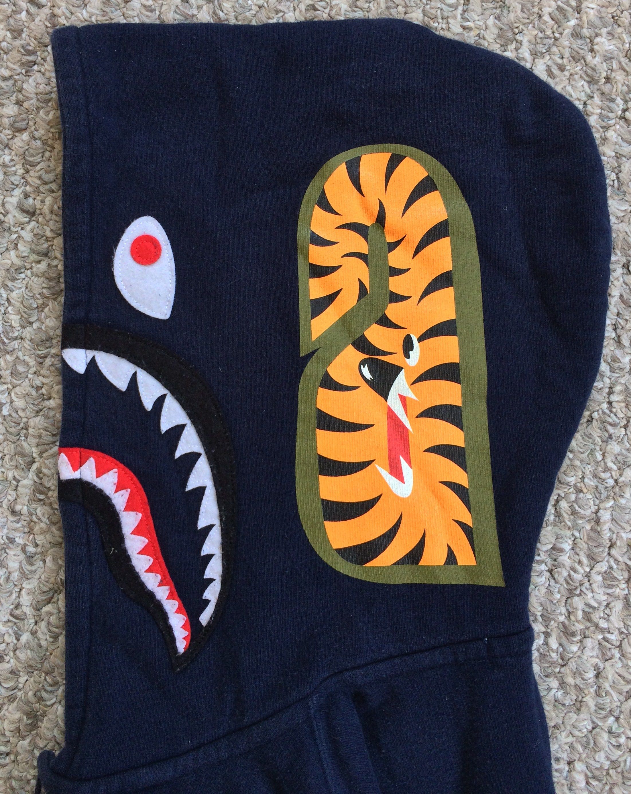 Bape Shark Hoodie Varsity Jacket Size XS / US 0-2 / IT 36-38 - 5 Thumbnail