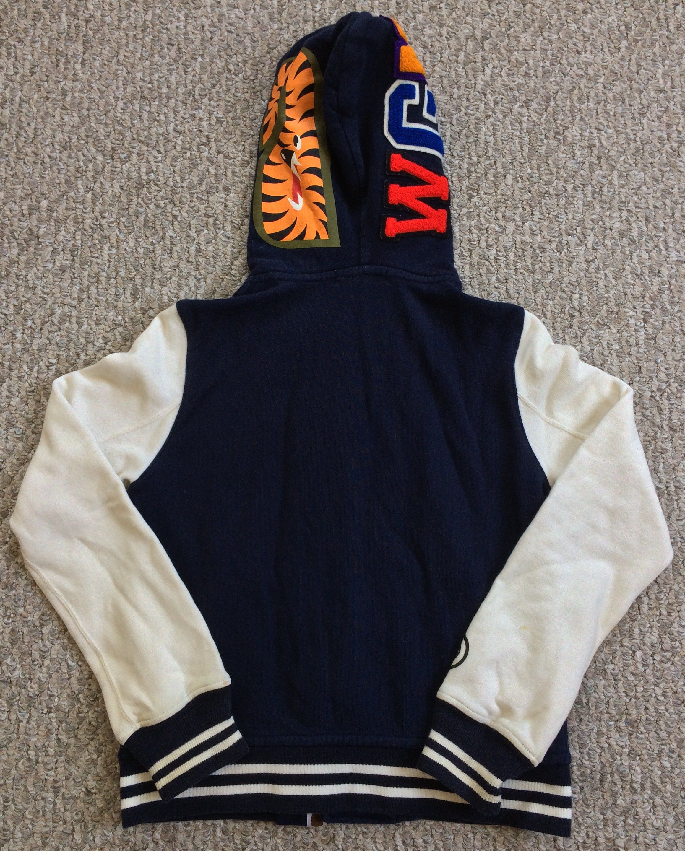 Bape Shark Hoodie Varsity Jacket Size XS / US 0-2 / IT 36-38 - 6 Thumbnail