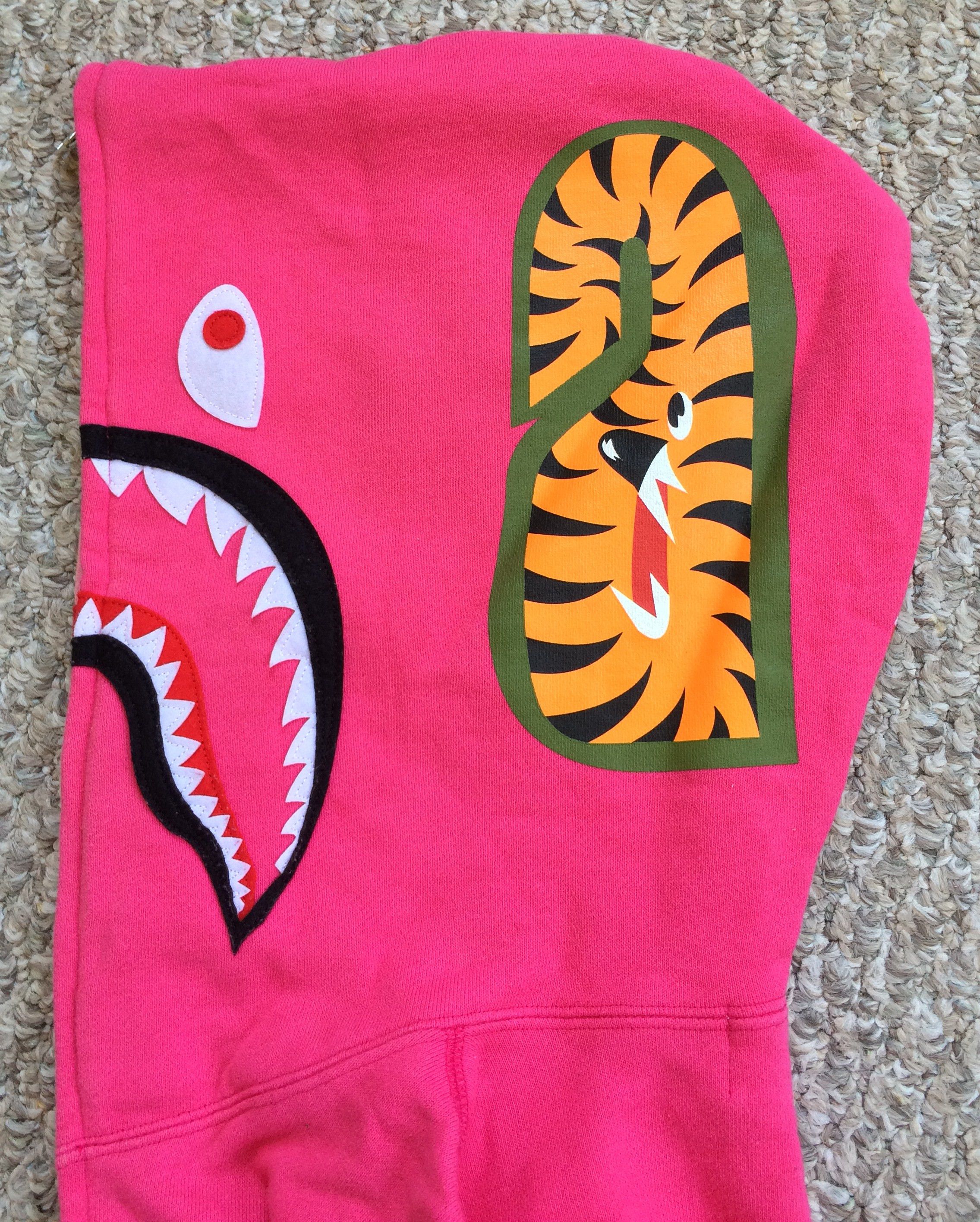 Bape OG Bape Baby Milo Pink Camo Full Zip Shark Hoodie Size XS / US 0-2 / IT 36-38 - 4 Thumbnail