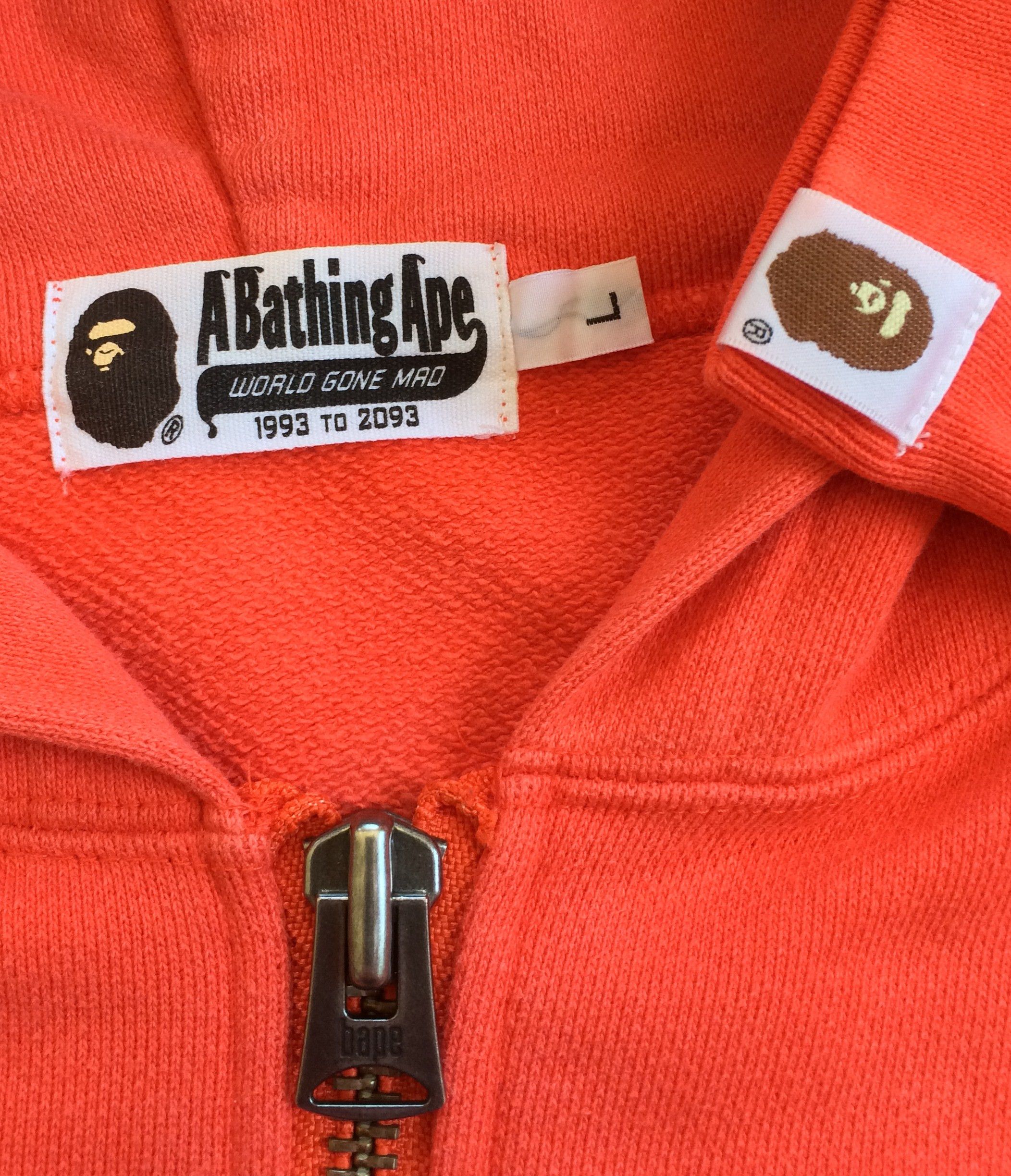 Bape OG Bape Double Logo Zip Hoodie Size US L / EU 52-54 / 3 - 5 Thumbnail