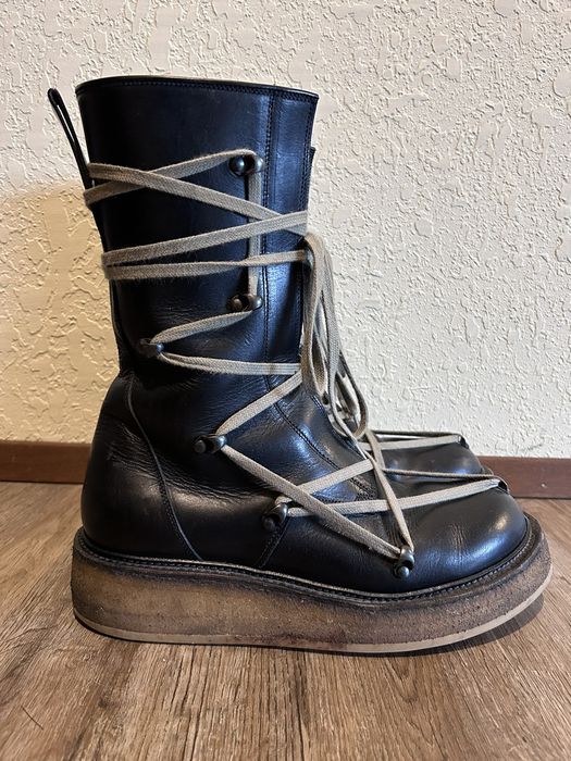 Rick Owens Rick Owens glitter pentagram boots Grailed