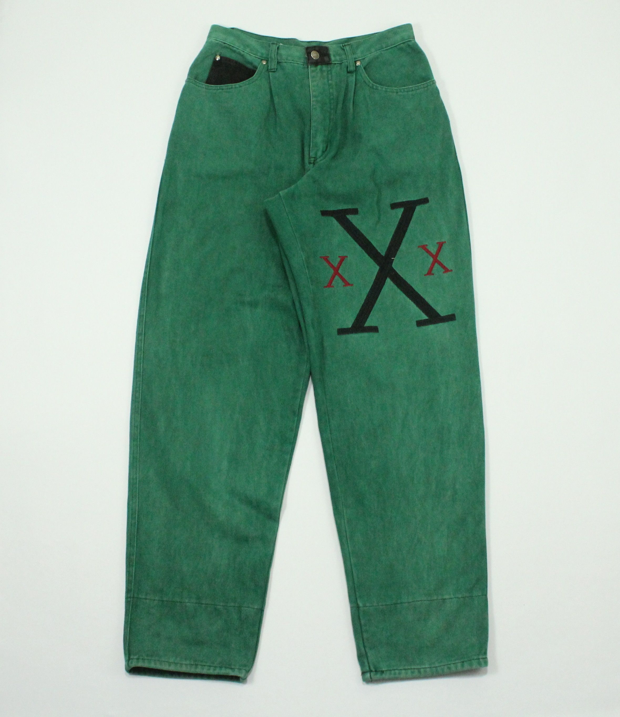 Vintage Vintage EXHAUST Pants Triple XXX Baggy Rave Hip Hop Swag Size US 32 / EU 48 - 1 Thumbnail