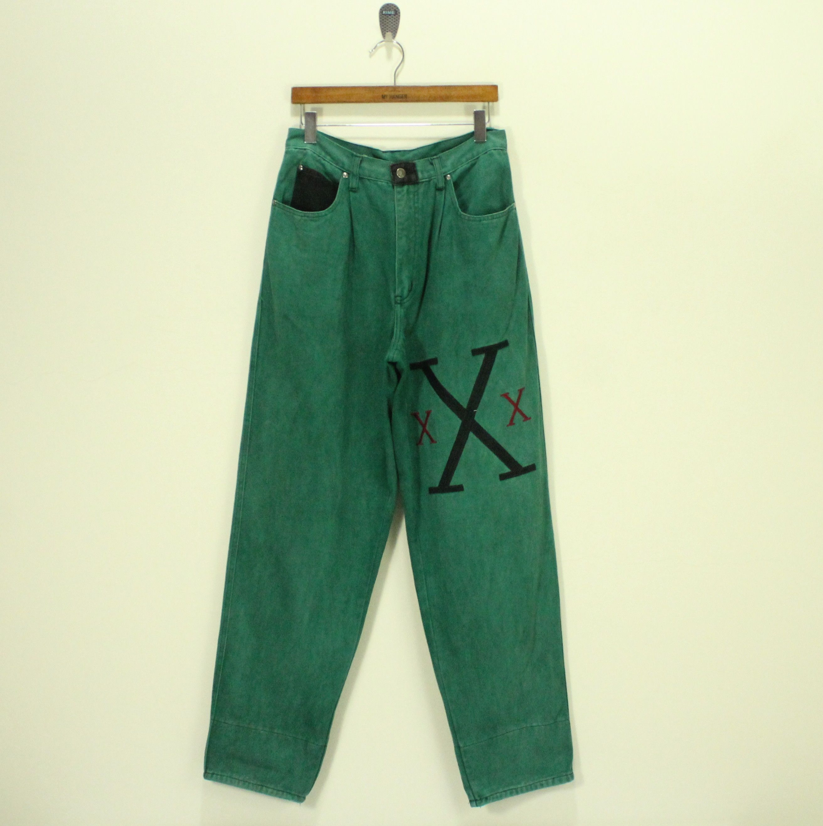 Vintage Vintage EXHAUST Pants Triple XXX Baggy Rave Hip Hop Swag Size US 32 / EU 48 - 3 Thumbnail