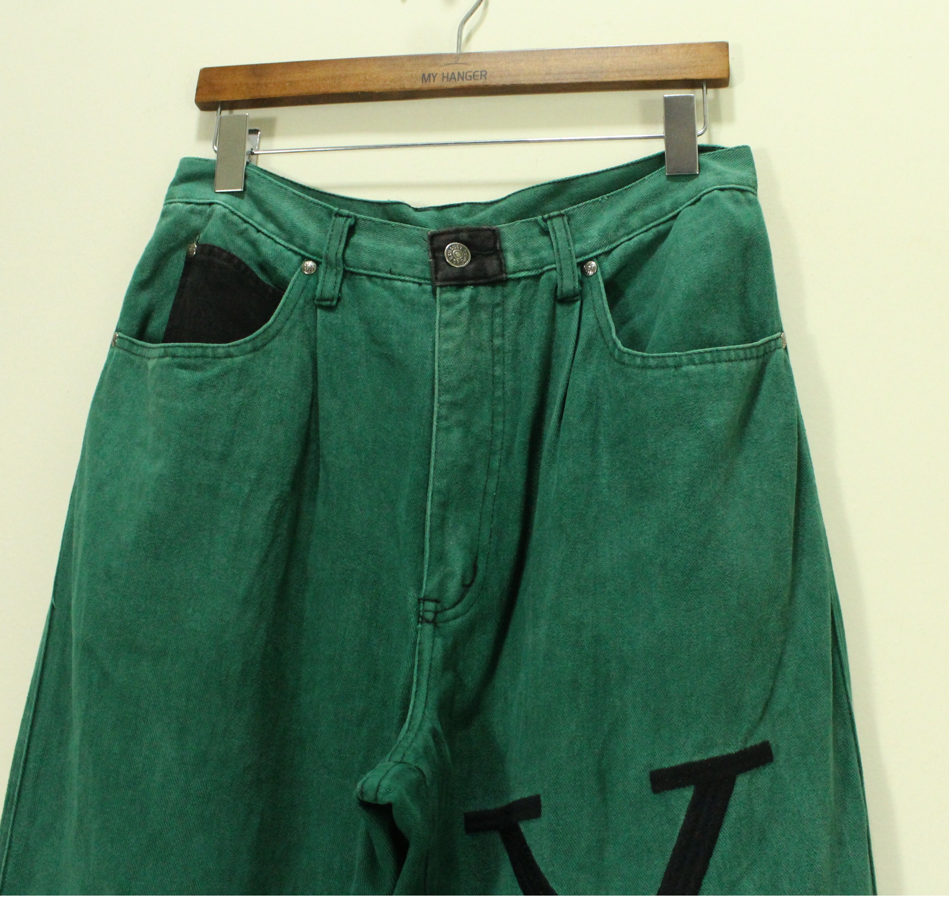 Vintage Vintage EXHAUST Pants Triple XXX Baggy Rave Hip Hop Swag Size US 32 / EU 48 - 4 Thumbnail