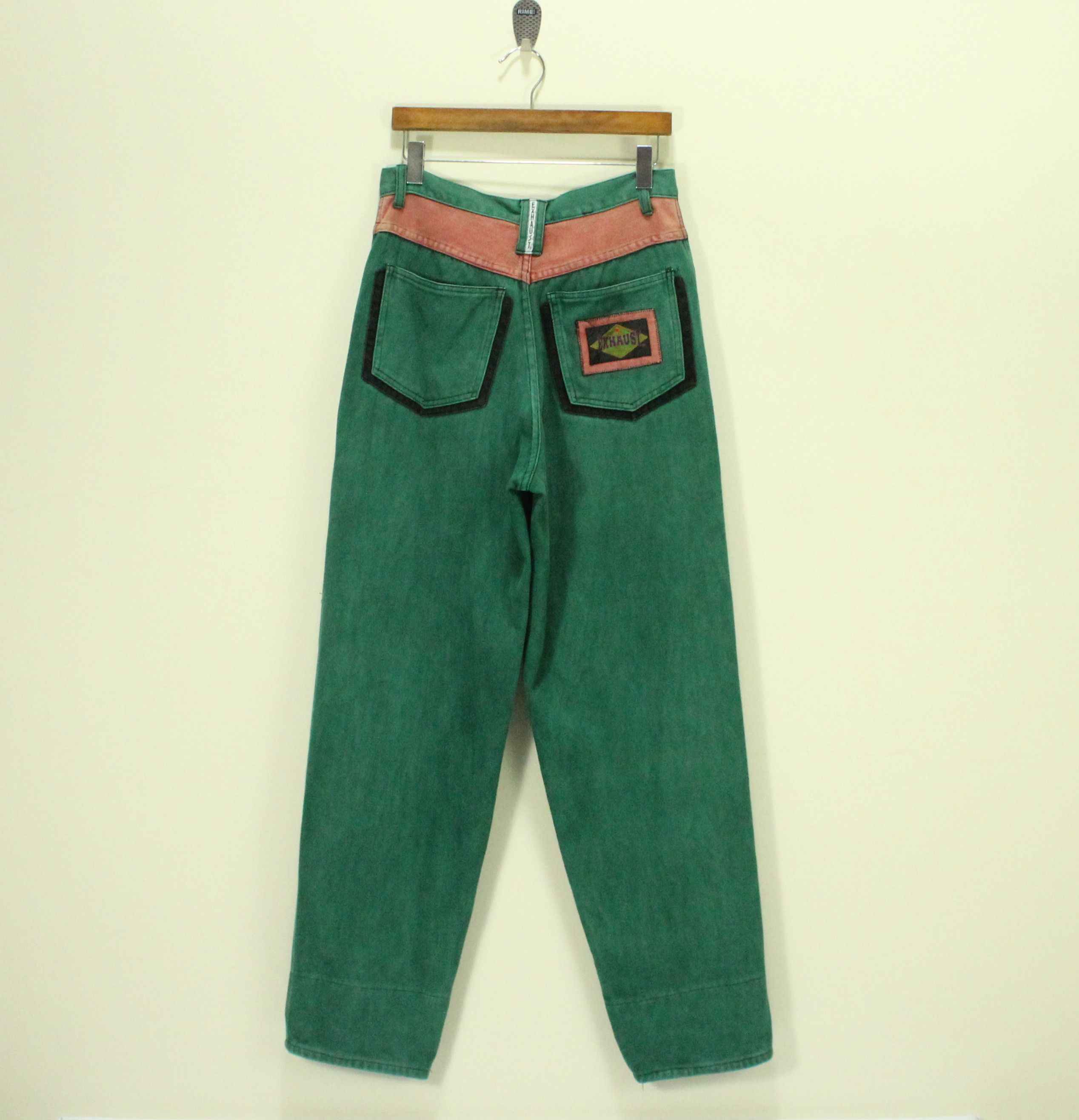 Vintage Vintage EXHAUST Pants Triple XXX Baggy Rave Hip Hop Swag Size US 32 / EU 48 - 9 Thumbnail