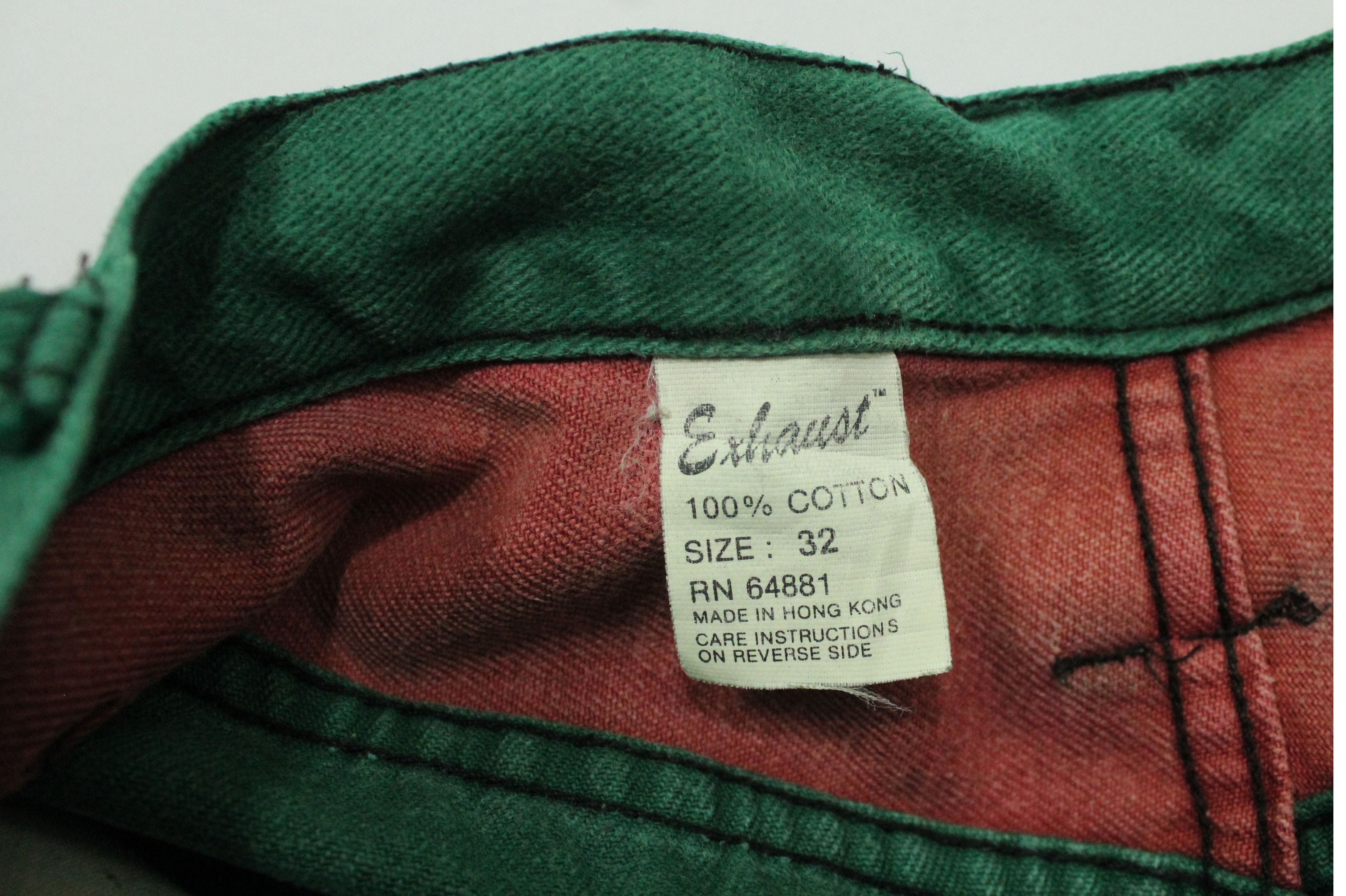 Vintage Vintage EXHAUST Pants Triple XXX Baggy Rave Hip Hop Swag Size US 32 / EU 48 - 16 Thumbnail
